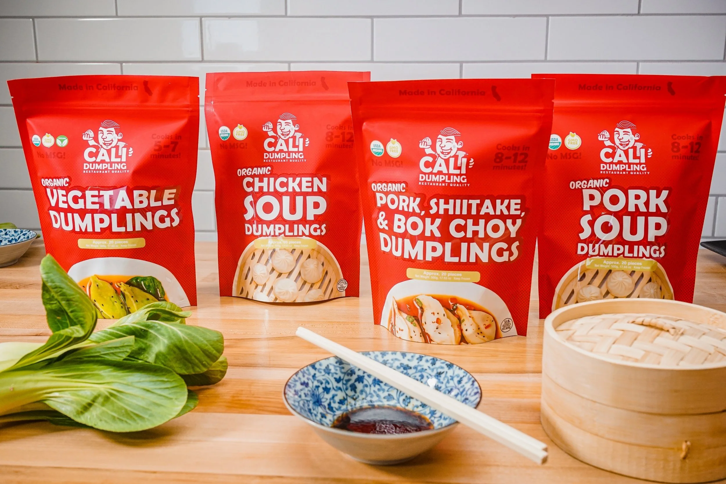 Organic Dumpling Collection (4 Flavors, 80 pcs)