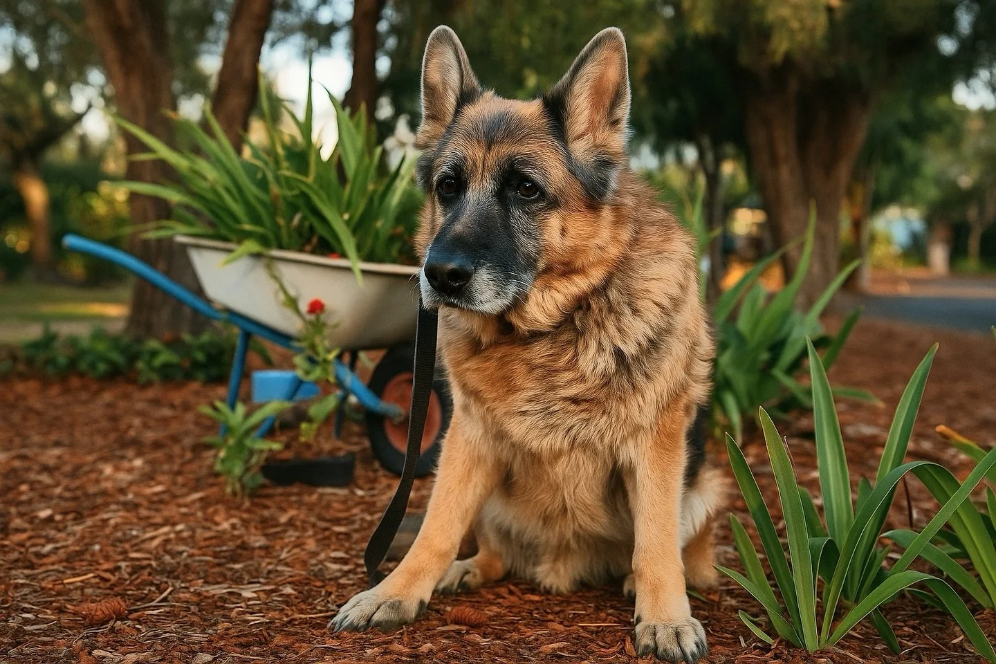 Meet our gorgeous guest Rocky 🐶 Just back from a stroll along the beach &amp; living his best life 😎 What a lovely old fella 💕 #welovedogs 
.
#ceeandsee #dogsofinstagram #rediscoverrockingham #seeperth #caravanandcampingwa #letsgocaravancamping #c