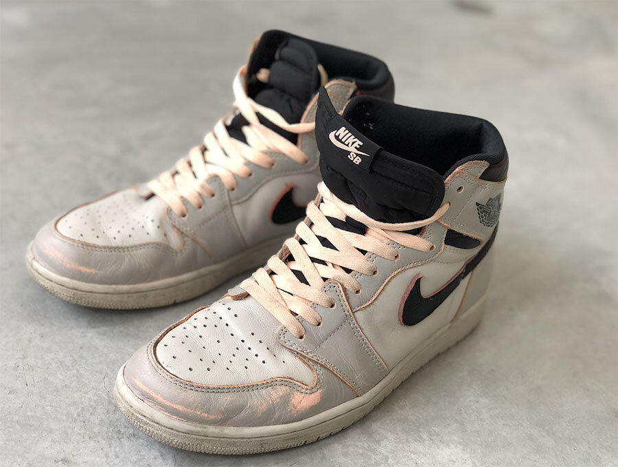 nyc to paris jordan 1 paint off