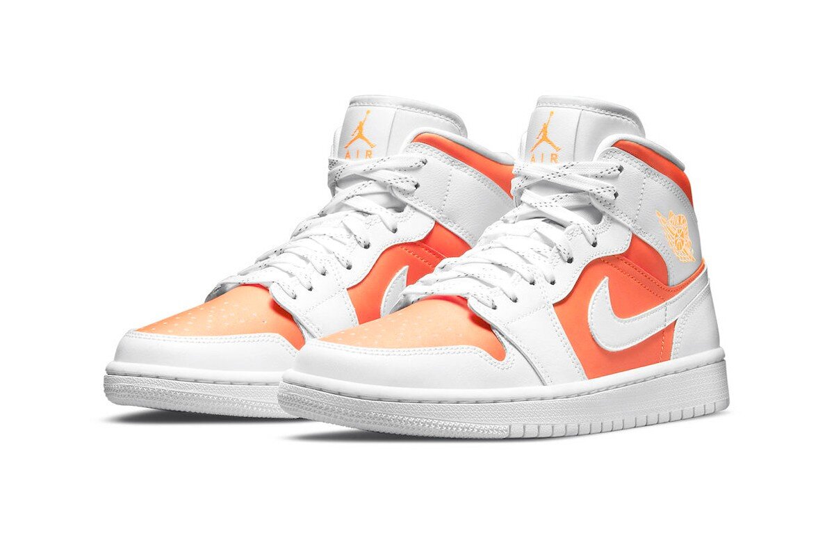 Nike WMNS Air Jordan 1 Mid SE Bright Citrus | 43einhalb Sneaker Store