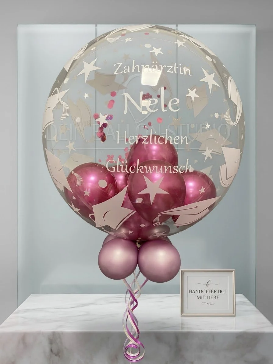 Deco Bubble mit Beschriftung ca.50cm