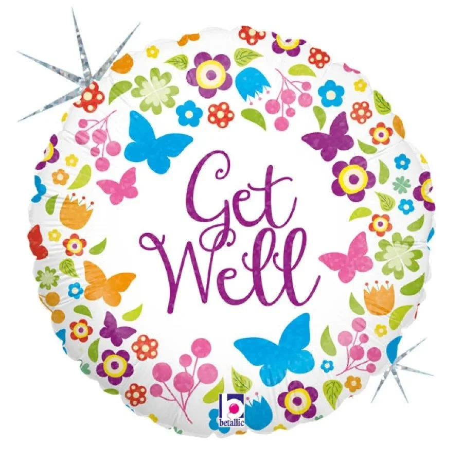 Get Well Schmetterlinge Blumen