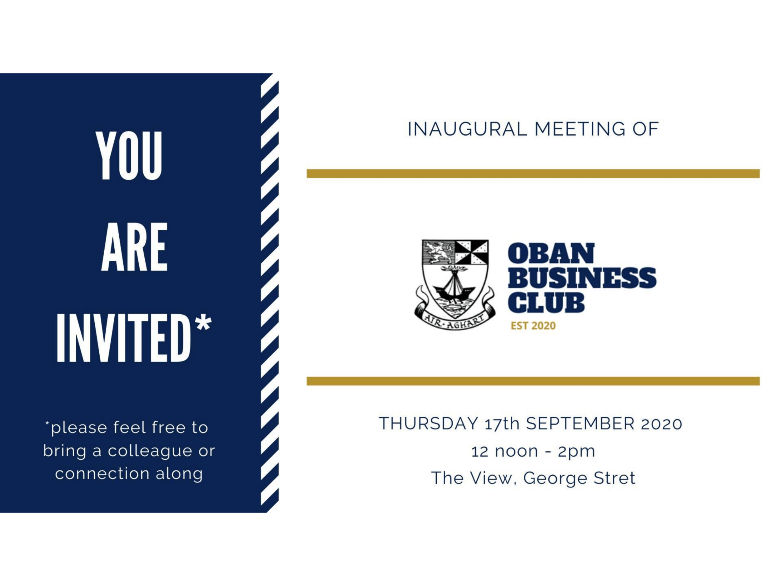 Inaugural meeting of Oban Business Club