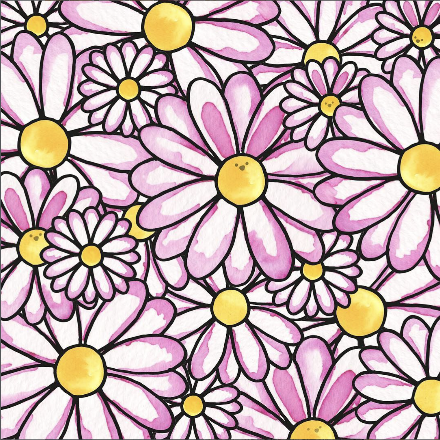 Spring time spotting game. How many bunnies can you find amongst the blooming daisies?
