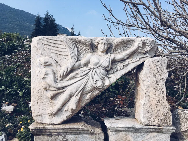 Carved statue of the goddess Nike. Guides say the swoosh logo came from her dress. (Not so sure about that last bit, it’s a bit of a stretch)