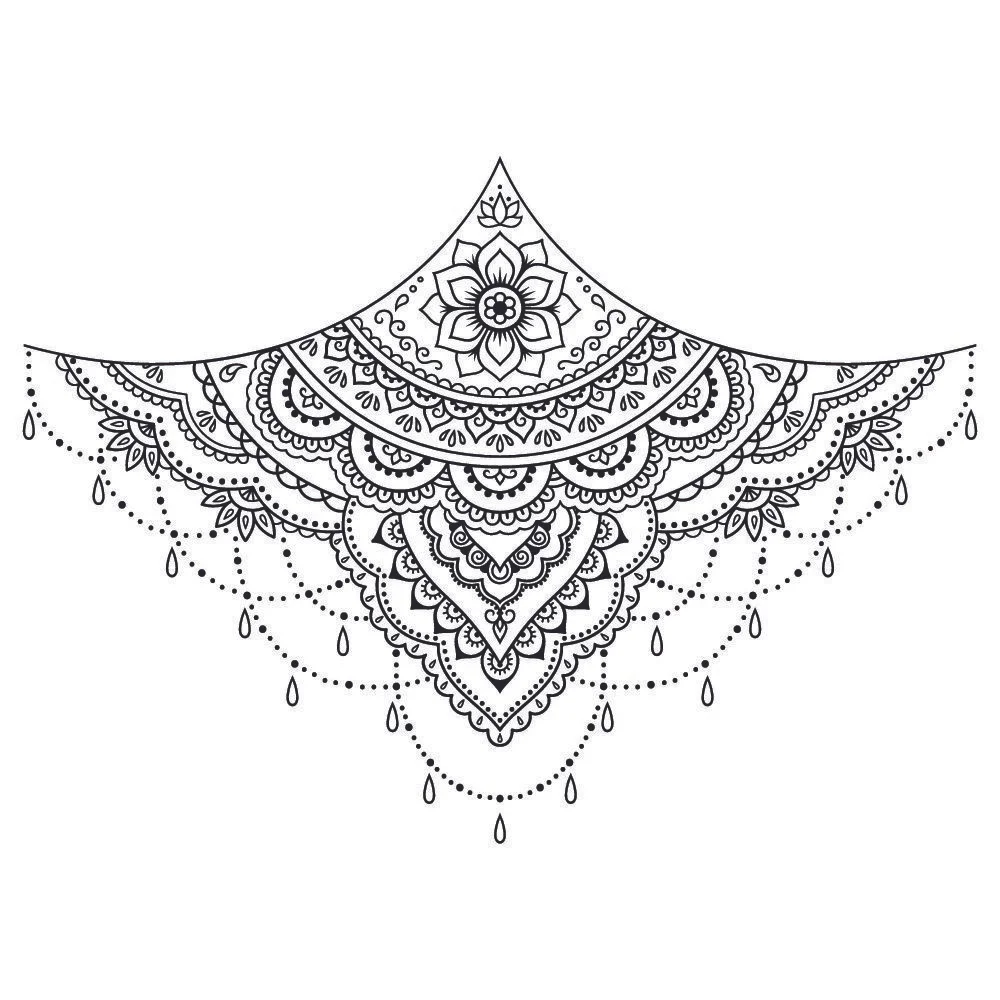 diseño flor de loto mandala