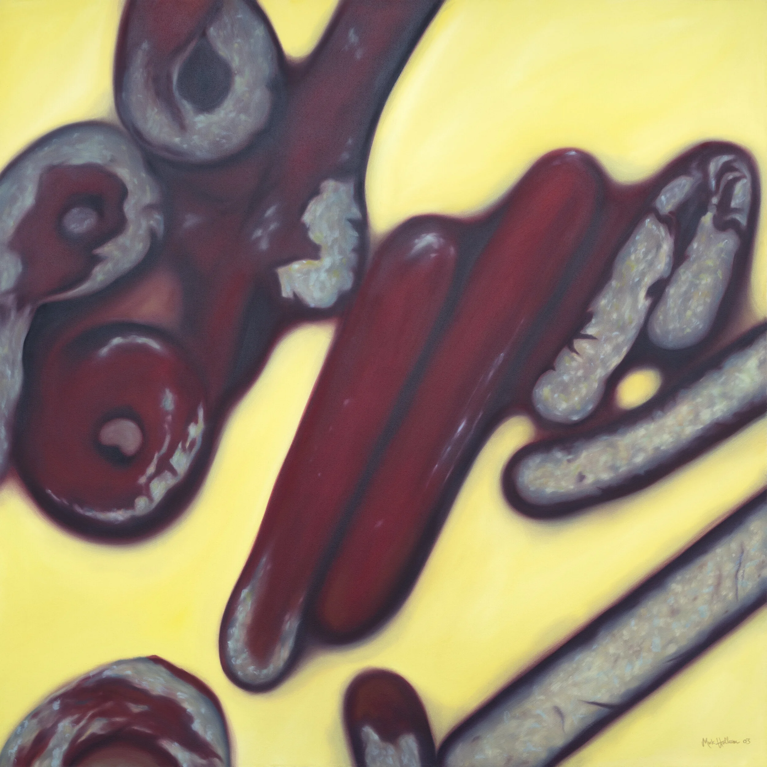 Offline Gallery is a new international contemporary art gallery located in Whitehead, U.K, exhibiting exceptional new artists' of our time. - Ebola - Mick Holleran - Oil on canvas