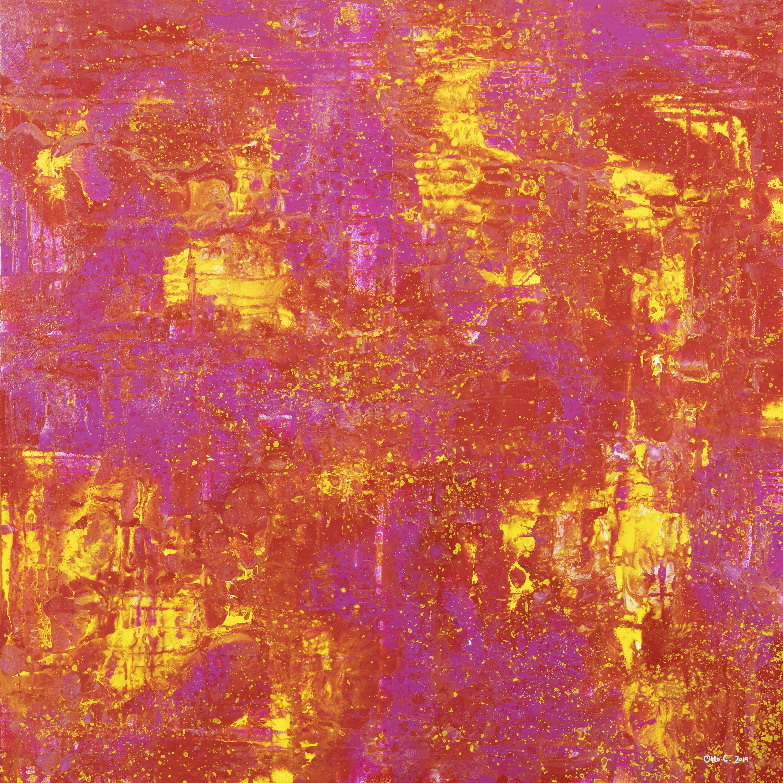 Offline Gallery is a new international contemporary art gallery located in Whitehead, U.K, exhibiting exceptional new artists' of our time. - Diffusion - Otto C. - Acrylic on board