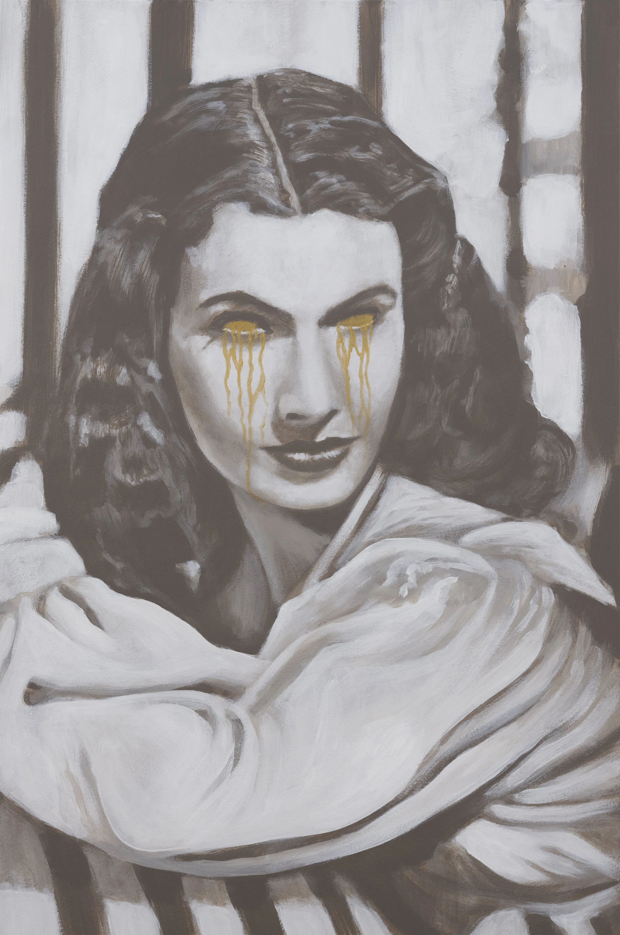 Offline Gallery is a new international contemporary art gallery located in Whitehead, U.K, exhibiting exceptional new artists' of our time. - Golden Age - Heike Coors - Acrylic on board