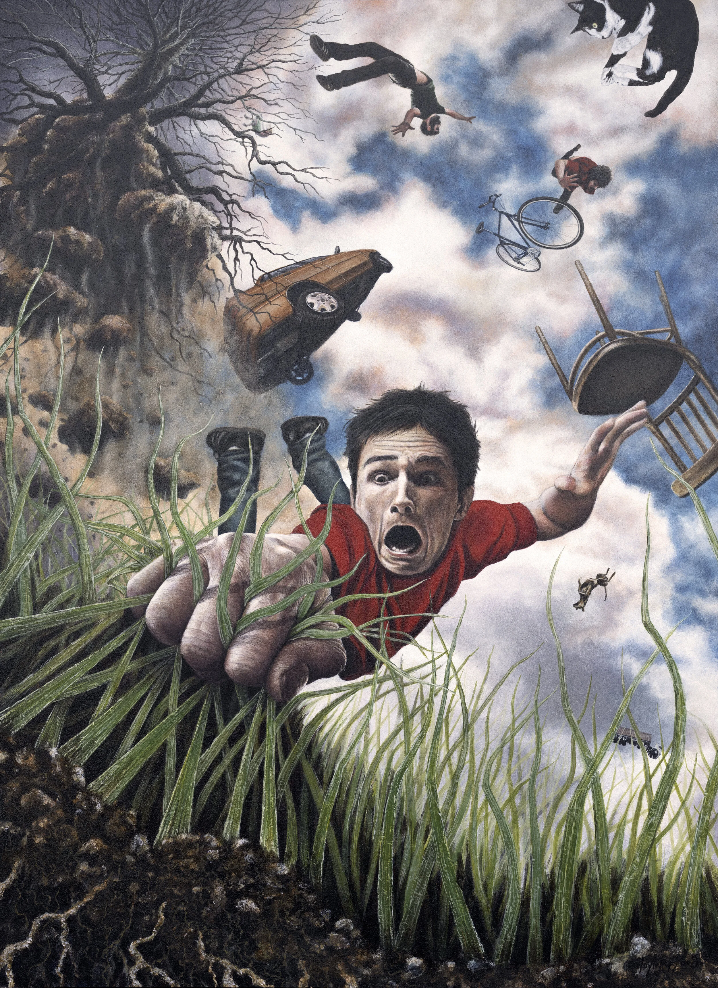 Offline Gallery is a new international contemporary art gallery located in Whitehead, U.K, exhibiting exceptional new artists' of our time. - A Sudden Loss of Gravity - M. Taylor - Acrylic on board