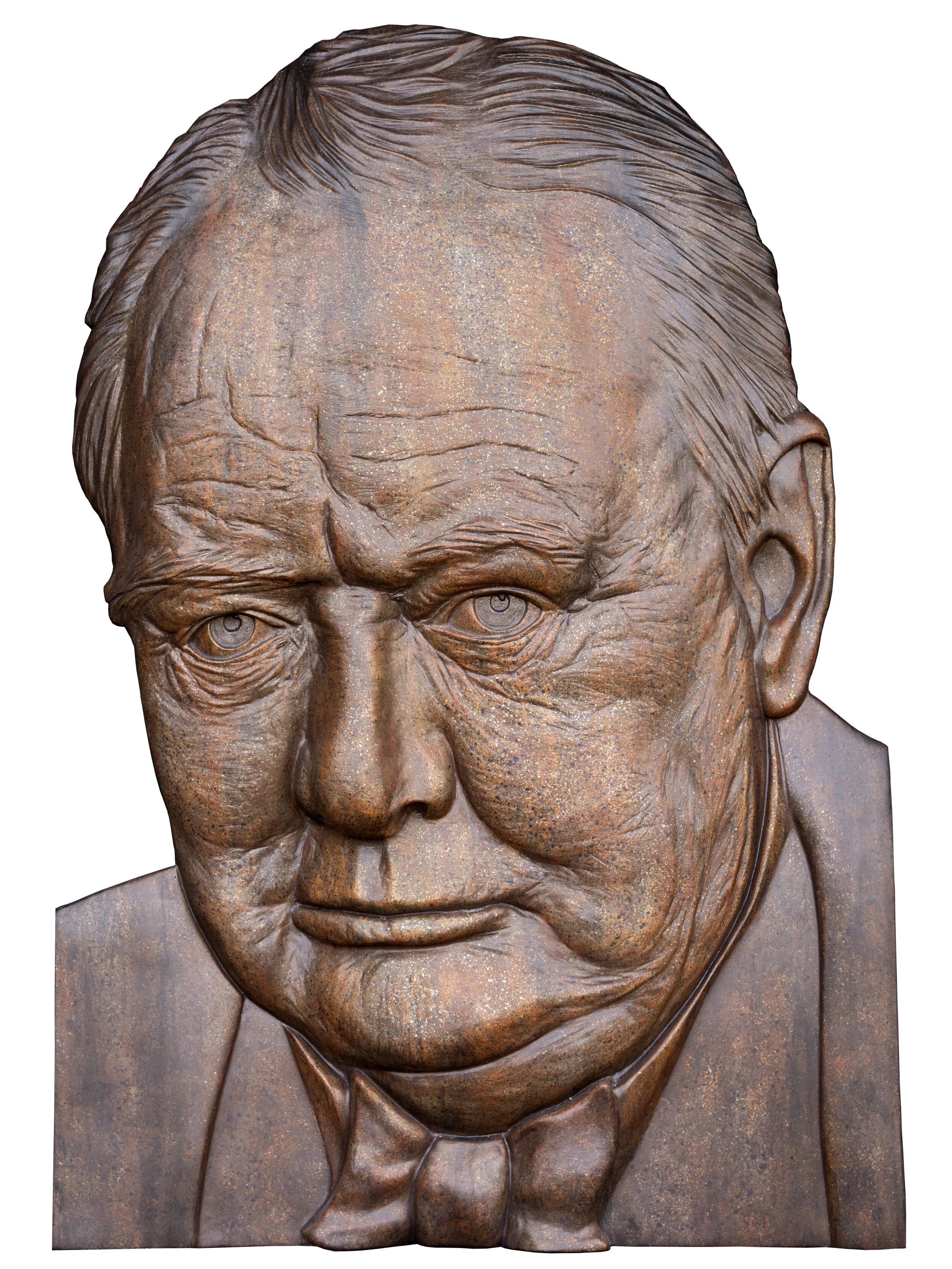 Offline Gallery is a new international contemporary art gallery located in Whitehead, U.K, exhibiting exceptional new artists' of our time. - Churchill (1) - John Perceval - Acrylic on fibreglass