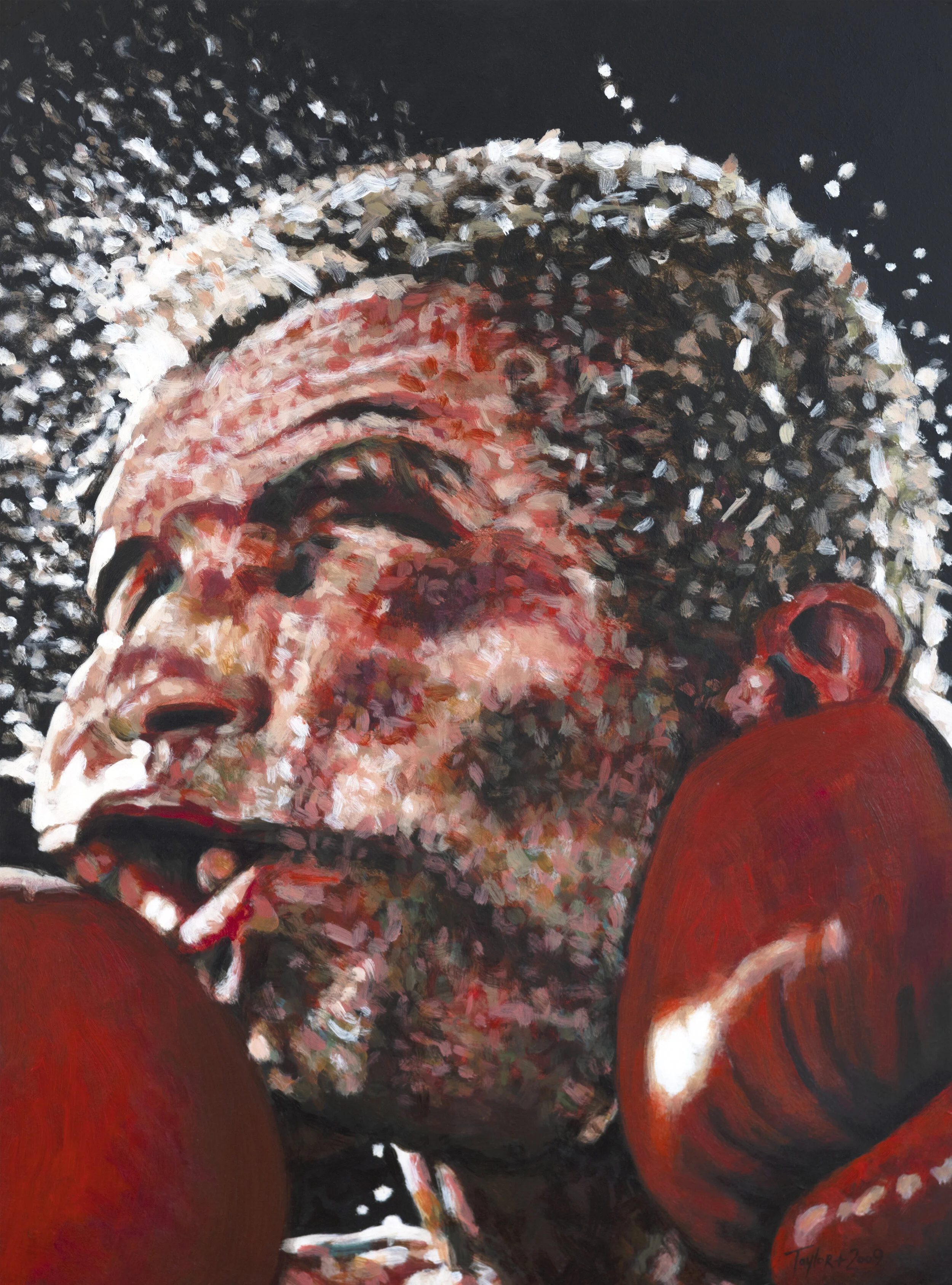 Offline Gallery is a new international contemporary art gallery located in Whitehead, U.K, exhibiting exceptional new artists' of our time. - Knockout (2) - M. Taylor - Acrylic on board