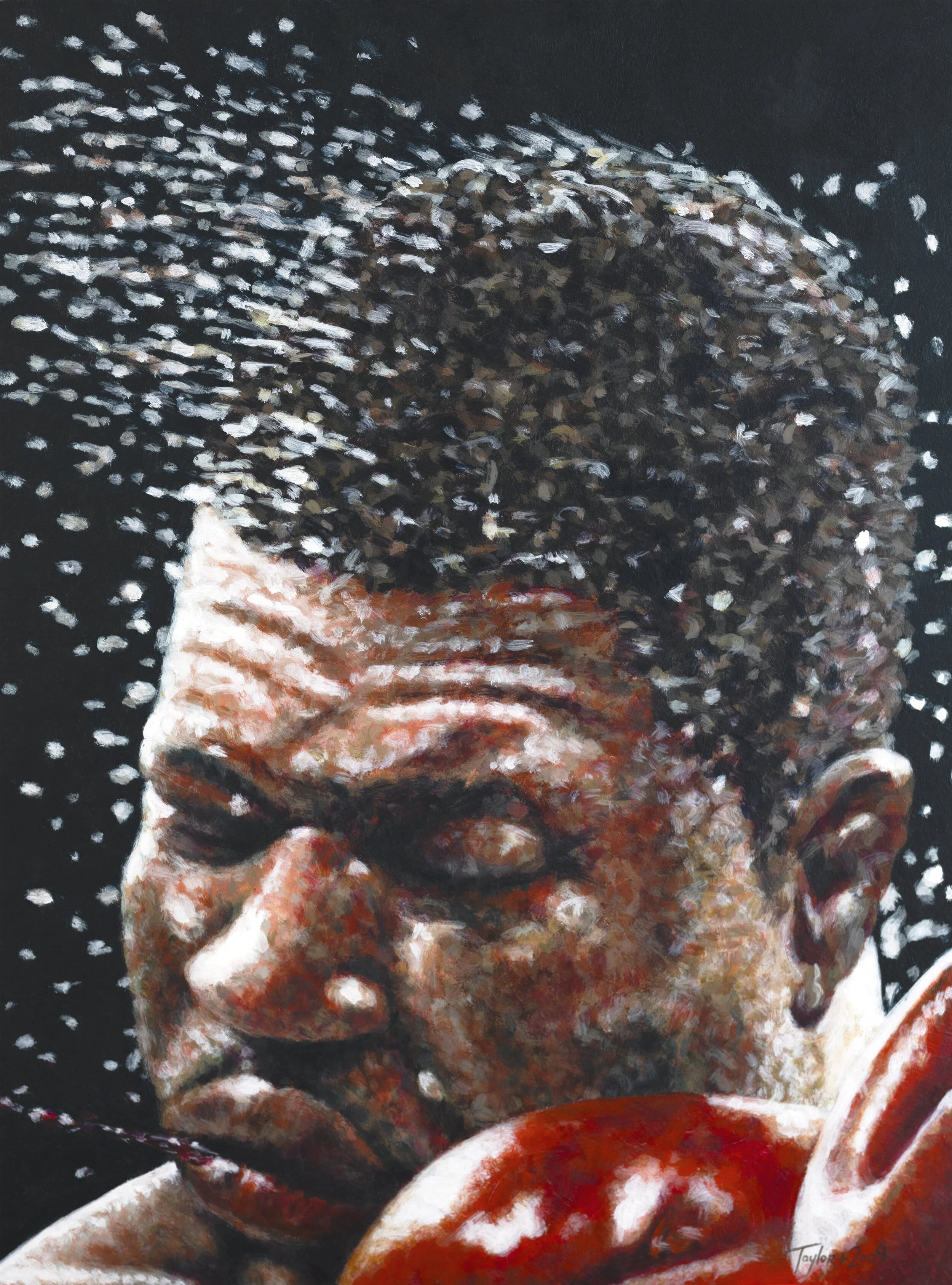 Offline Gallery is a new international contemporary art gallery located in Whitehead, U.K, exhibiting exceptional new artists' of our time. - Knockout (5) - M. Taylor - Acrylic on board