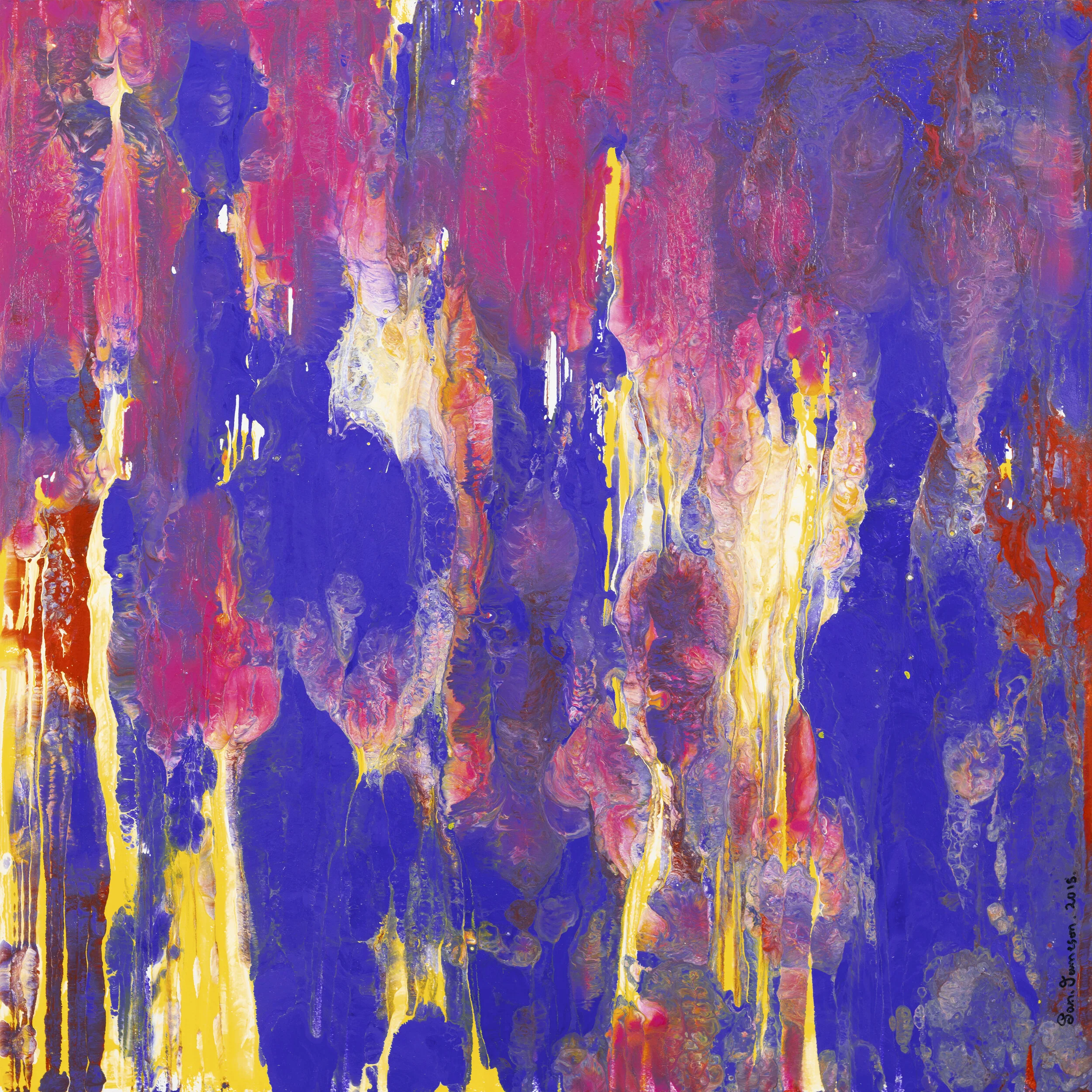 Offline Gallery is a new international contemporary art gallery located in Whitehead, U.K, exhibiting exceptional new artists' of our time. - Symphony No. 15 - Sandra Jameson - Acrylic on board