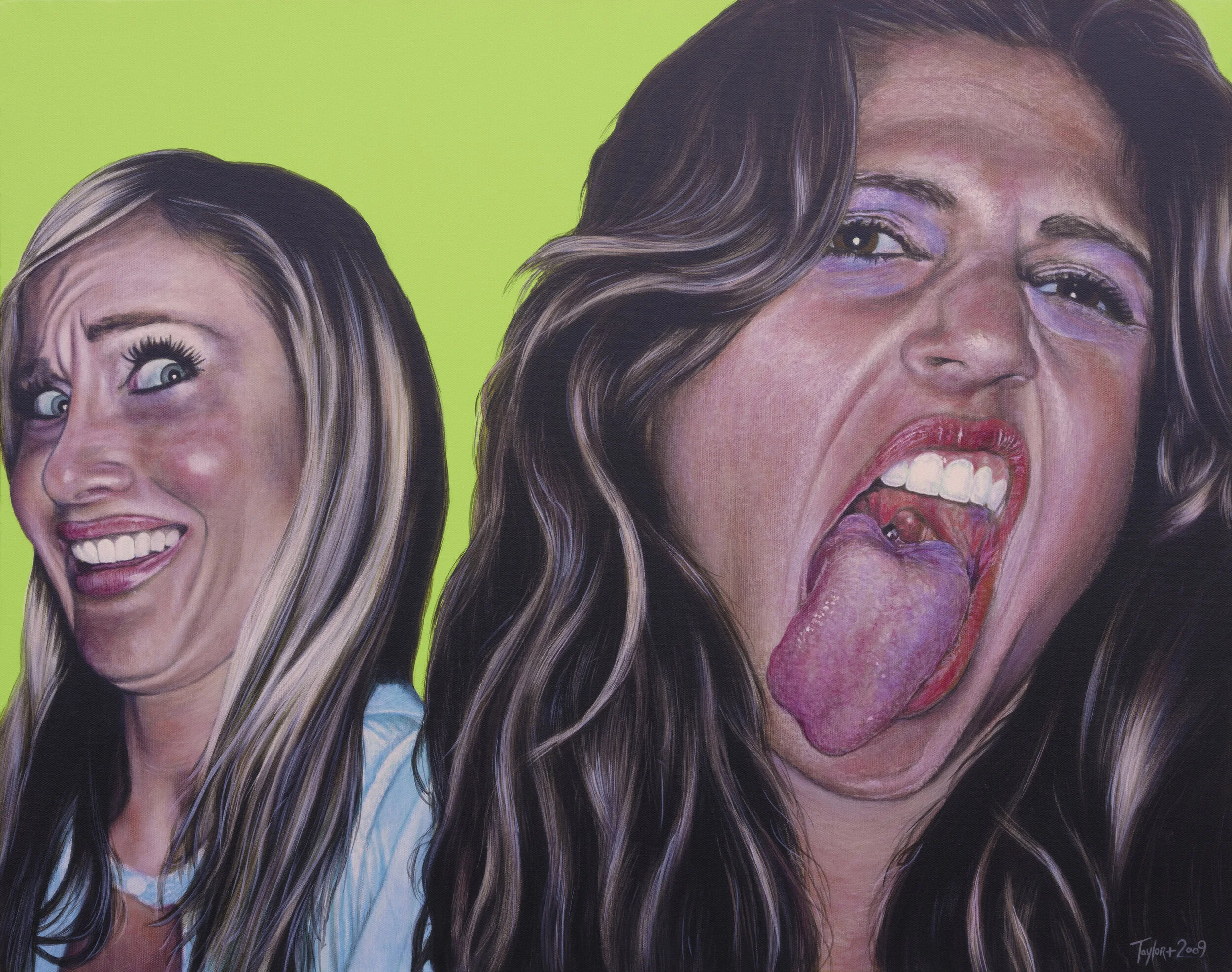Offline Gallery is a new international contemporary art gallery located in Whitehead, U.K, exhibiting exceptional new artists' of our time. - Complicit - M. Taylor - Acrylic on canvas