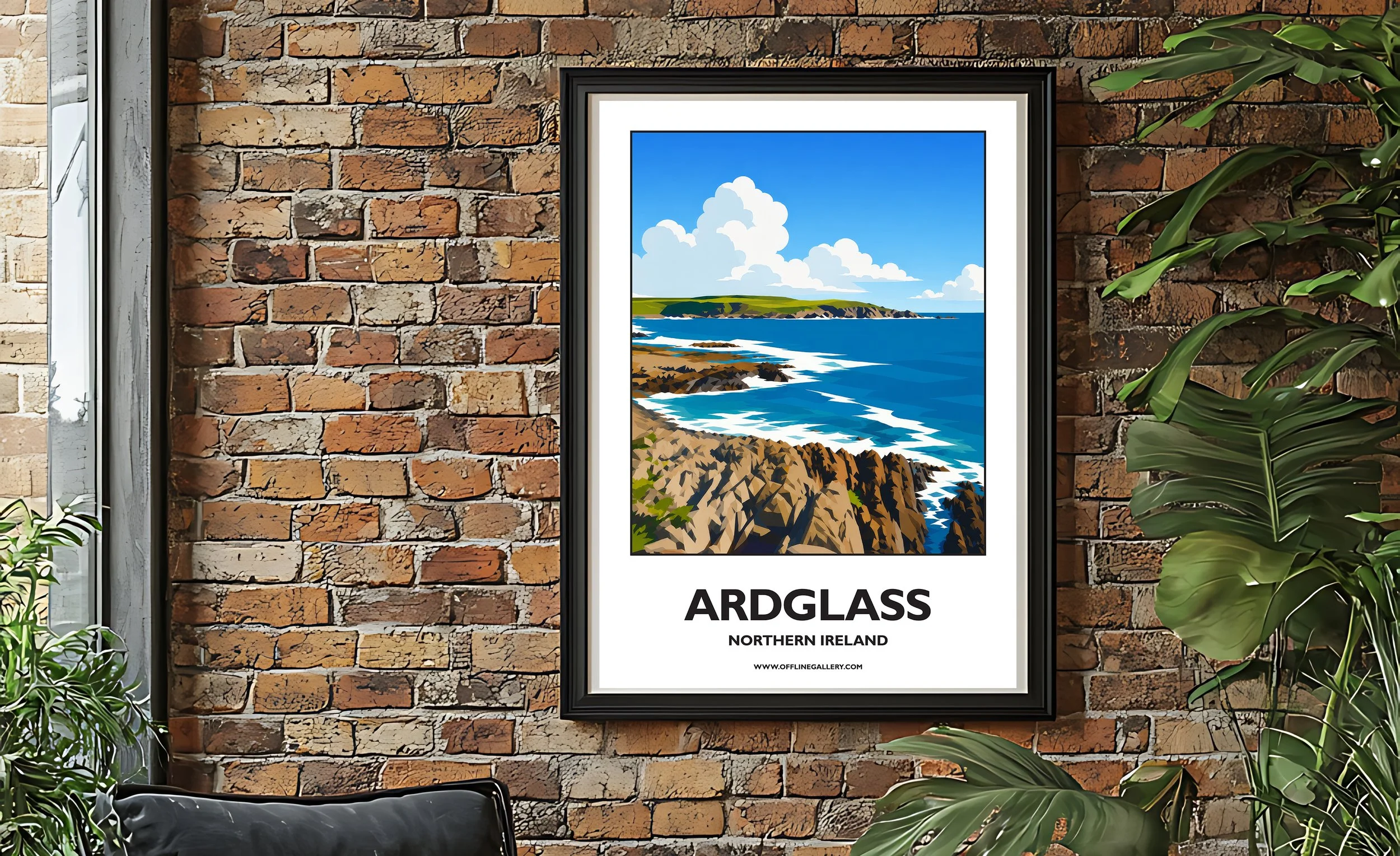 A2.2 - Stunning poster of Ardglass for sale, perfect for art lovers and collectors. Ideal for home or office, this artwork brings a touch of Northern Ireland's natural charm to any setting.