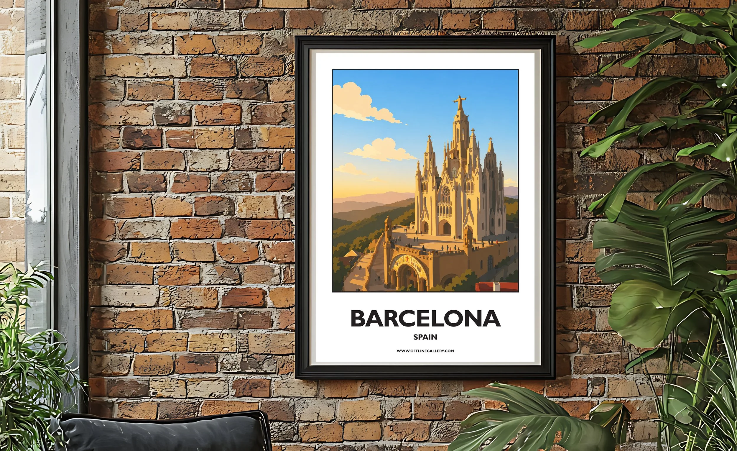 A2.2 - Discover the beauty of Barcelona, perfect for art lovers, travellers and collectors. Ideal for home or office, this artwork brings a touch of Spain's rich heritage to any space.