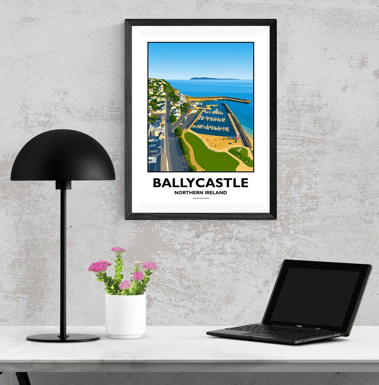 A3.1 - Stunning poster of Ballycastle for sale, perfect for art lovers and collectors. Ideal for home or office, this artwork brings a touch of Northern Ireland's natural charm to any setting.