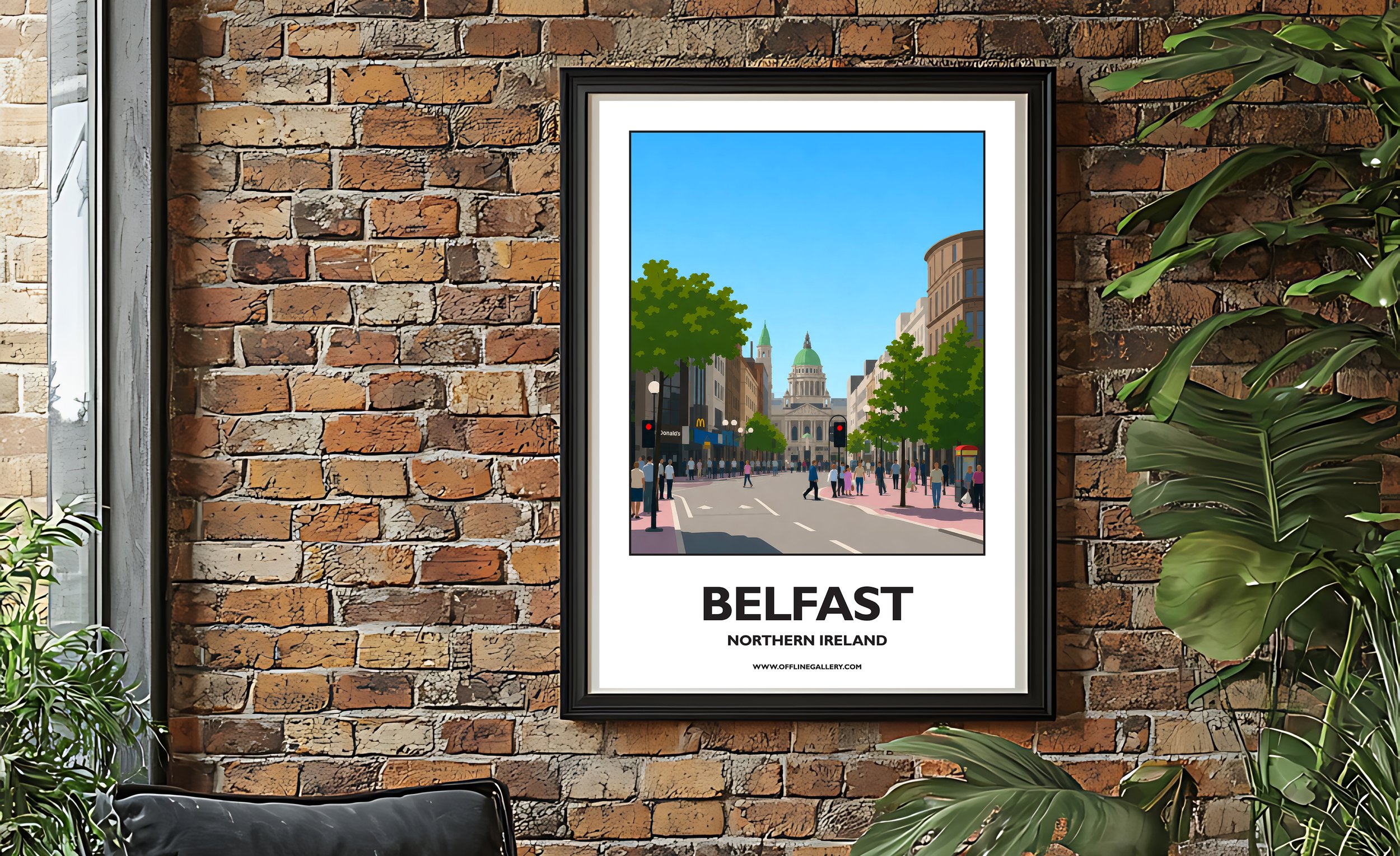 A2.2 - Stunning poster of Belfast City Hall for sale, perfect for art lovers and collectors. Ideal for home or office, this artwork brings a touch of Northern Ireland's natural charm to any setting.