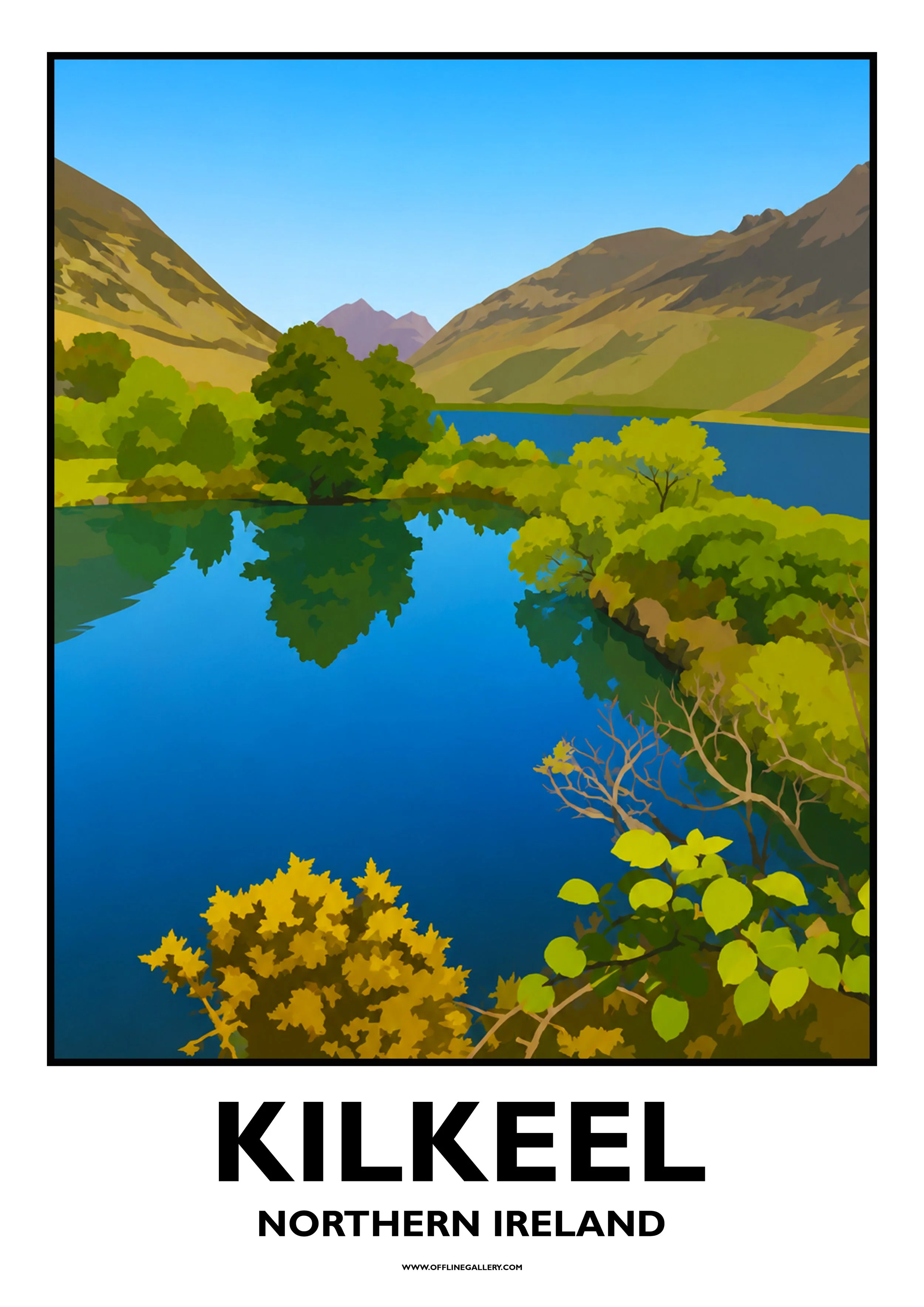  Kilkeel - Offline Travel Poster  Prints from: £15.00 