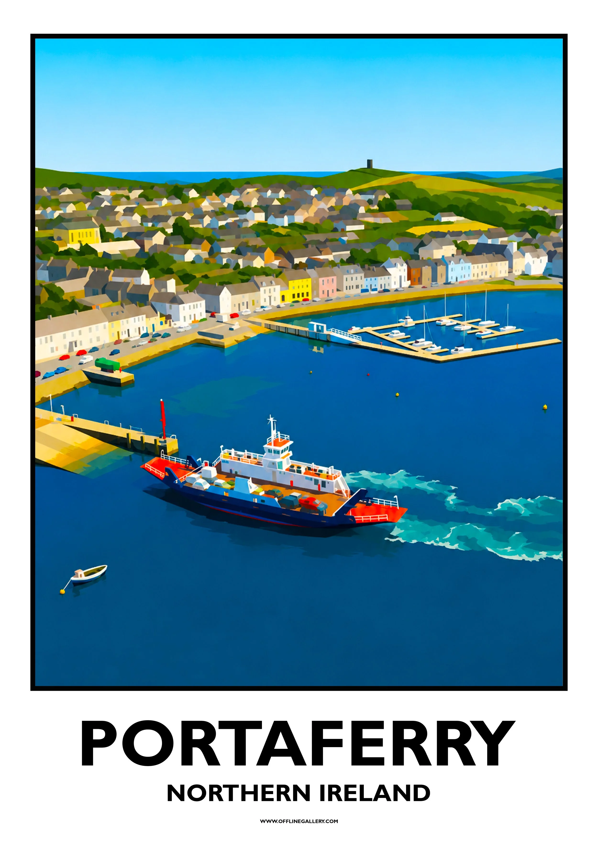  Portaferry - Offline Travel Poster  Prints from: £15.00 