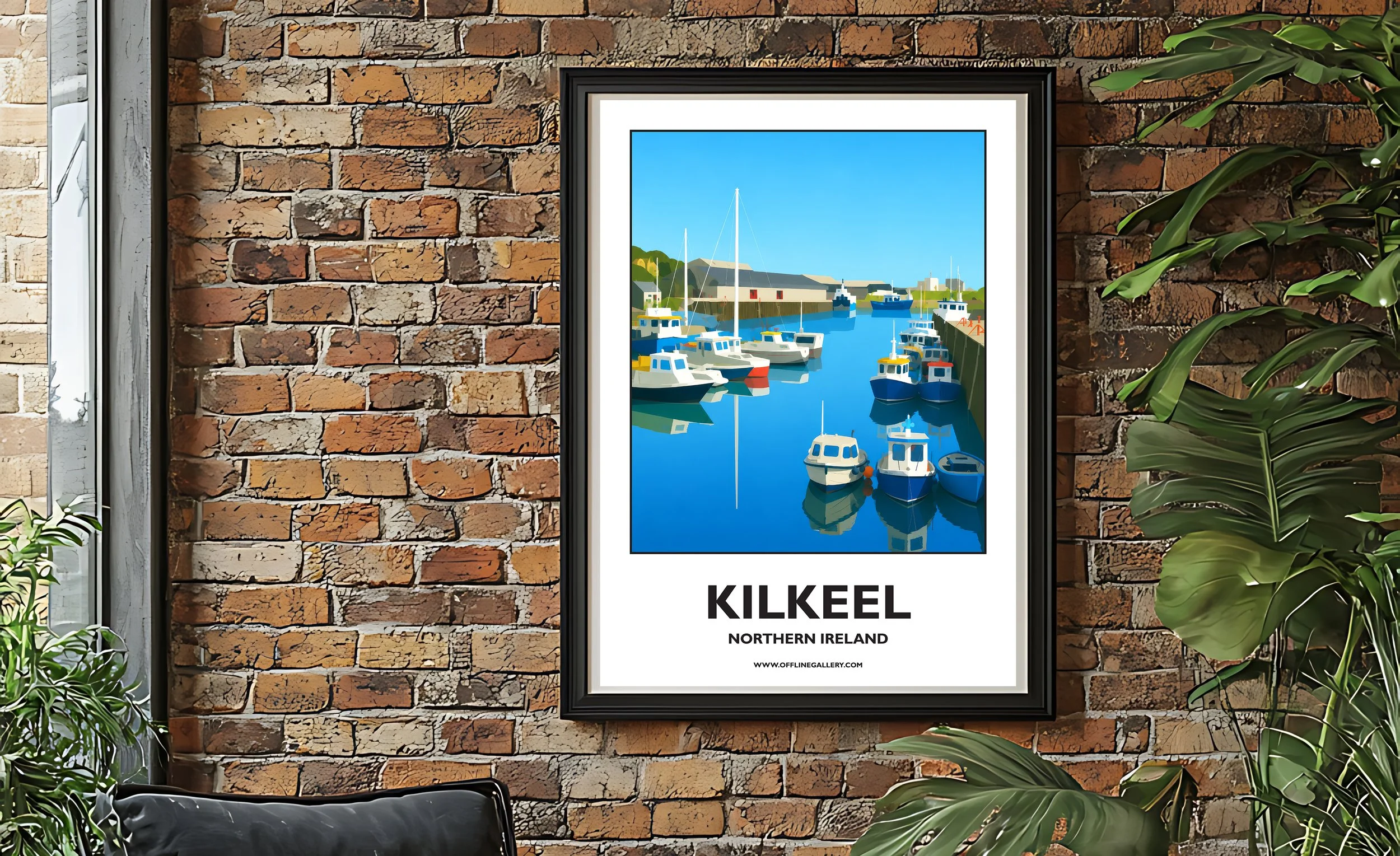 A2.2 - Stunning poster of Kilkeel for sale, perfect for art lovers and collectors. Ideal for home or office, this artwork brings a touch of Northern Ireland's natural charm to any setting.