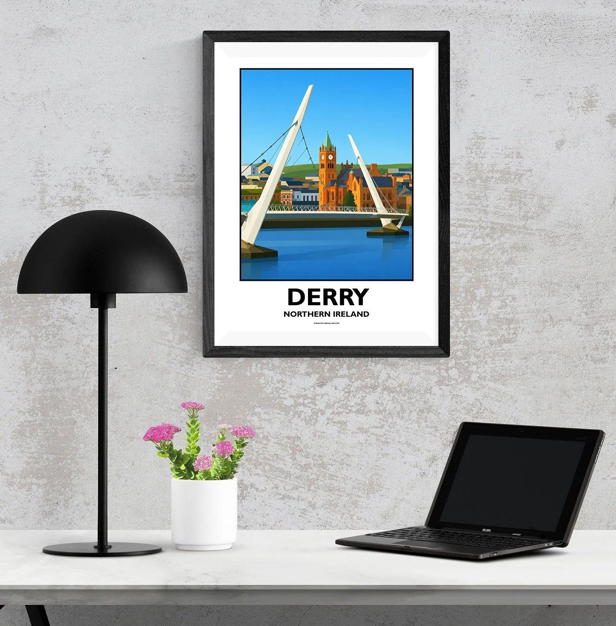 A3.1 - Stunning poster of Derry for sale, perfect for art lovers and collectors. Ideal for home or office, this artwork brings a touch of Northern Ireland's natural charm to any setting.