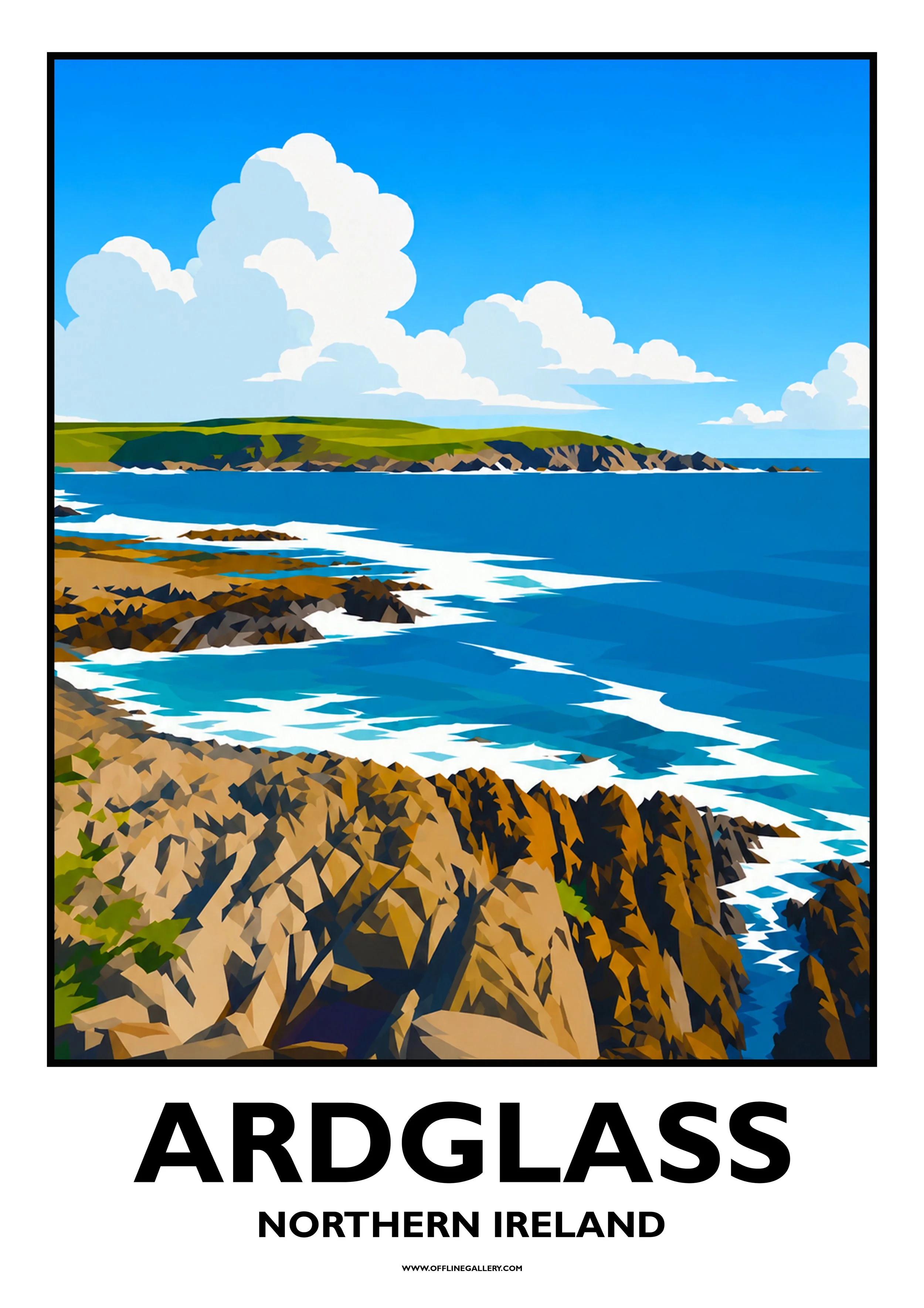  Ardglass - Offline Travel Poster  Prints from: £15.00 