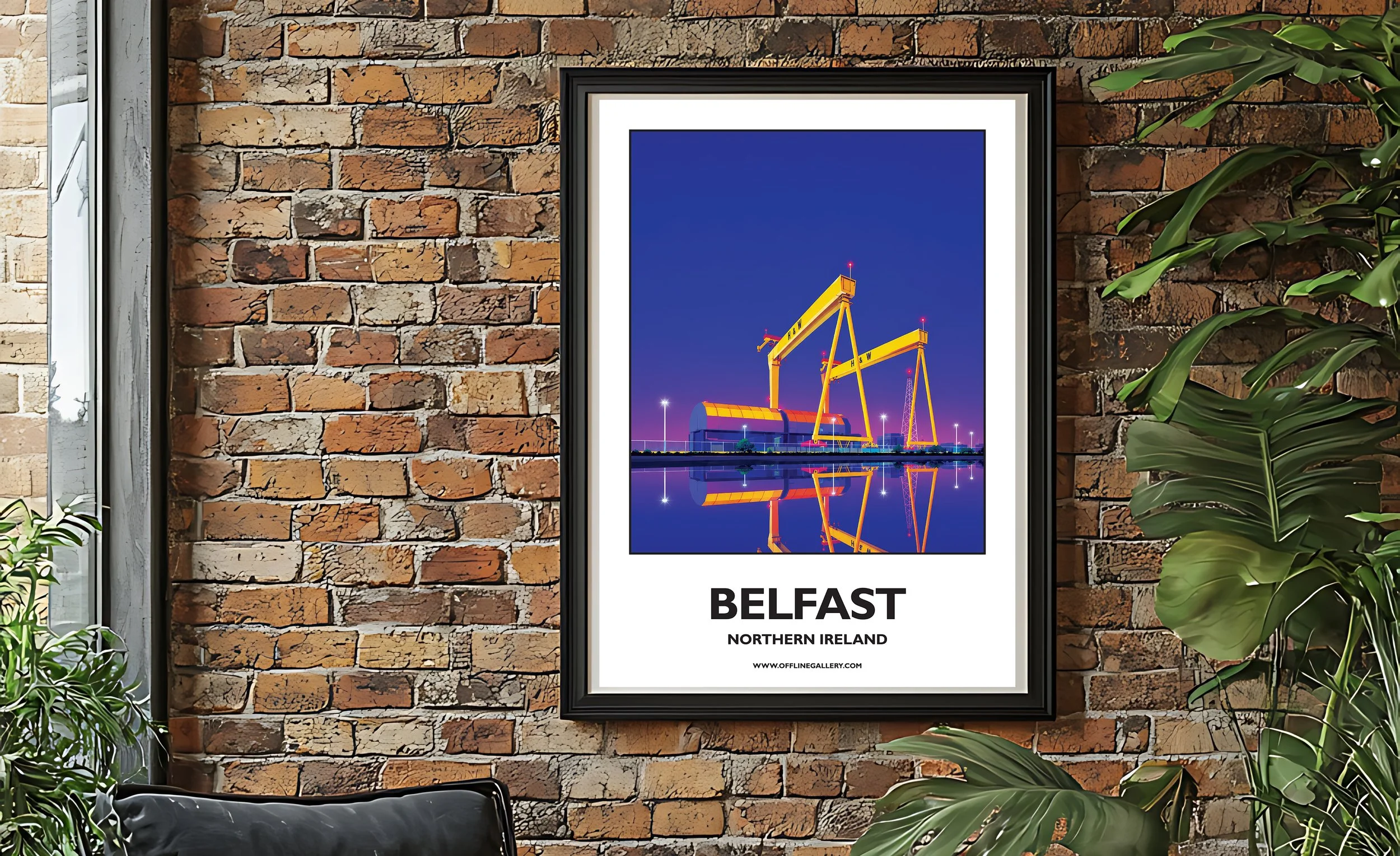 Belfast, Sampson & Goliath Cranes, Northern Ireland - Variation 1