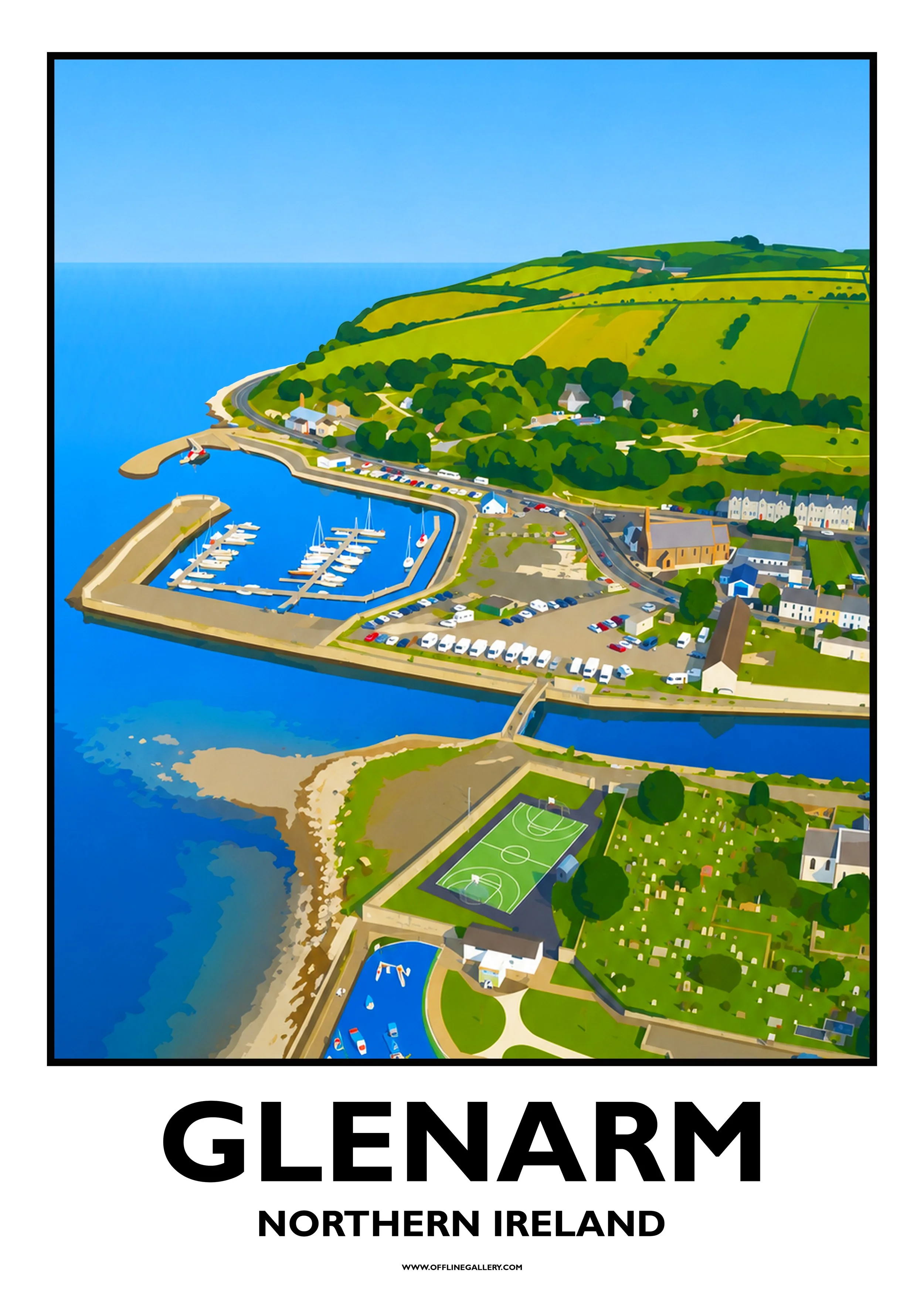  Glenarm - Offline Travel Poster  Prints from: £15.00 