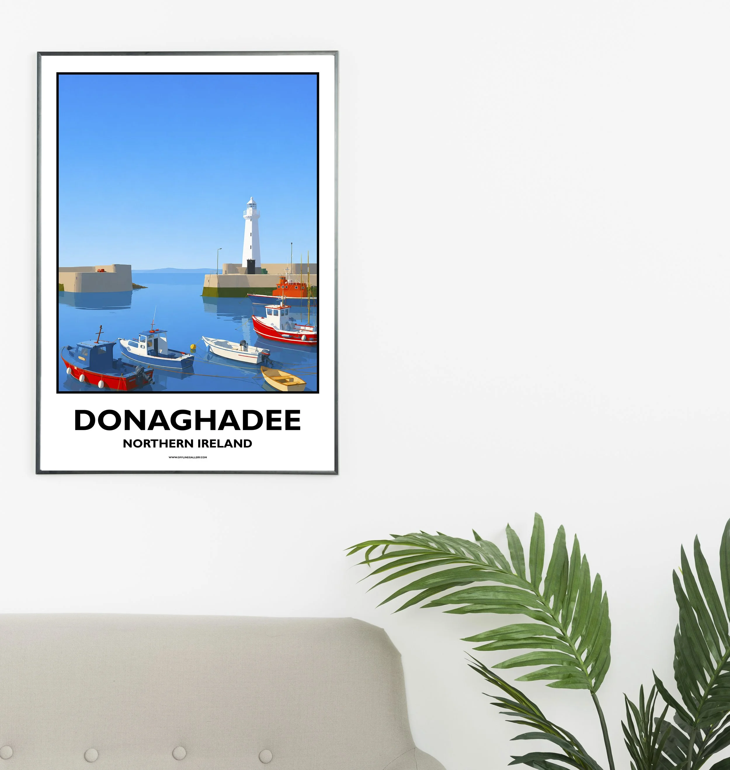 A2.1 - Stunning poster of Donaghadee for sale, perfect for art lovers and collectors. Ideal for home or office, this artwork brings a touch of Northern Ireland's natural charm to any setting.