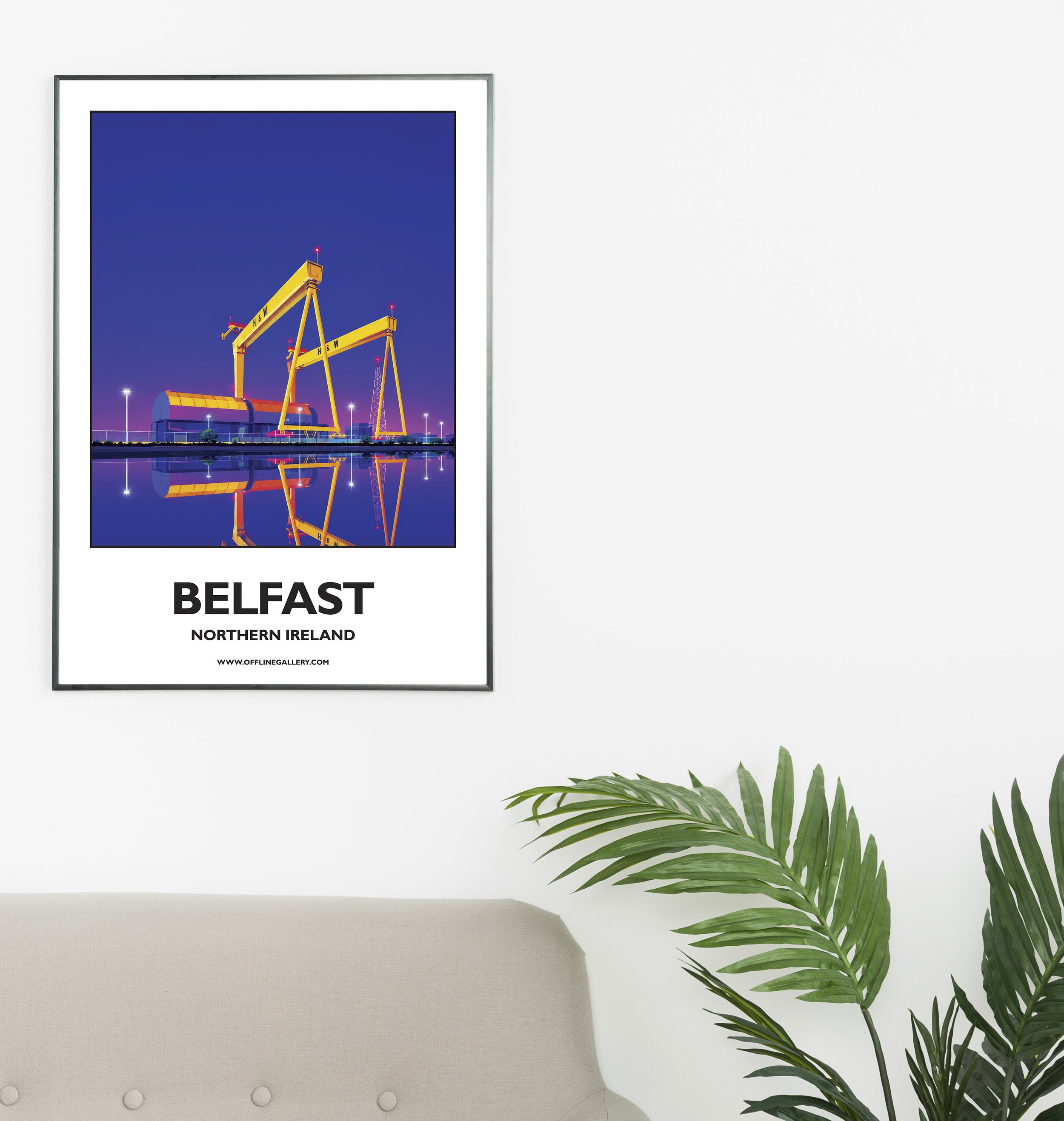 Belfast, Sampson & Goliath Cranes, Northern Ireland - Variation 1