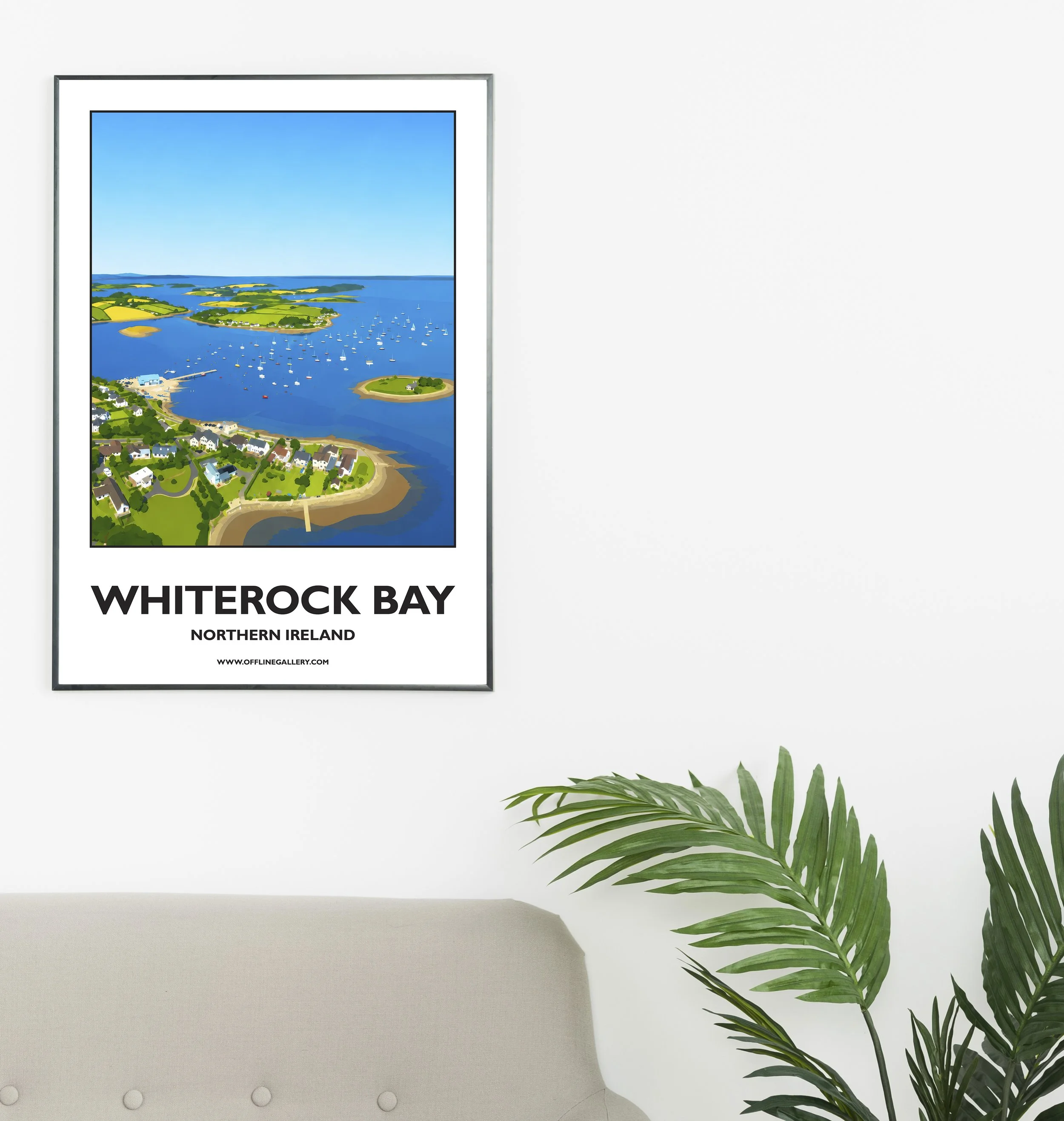 A2.1 - Stunning poster of Whiterock Bay for sale, perfect for art lovers and collectors. Ideal for home or office, this artwork brings a touch of Northern Ireland's natural charm to any setting.