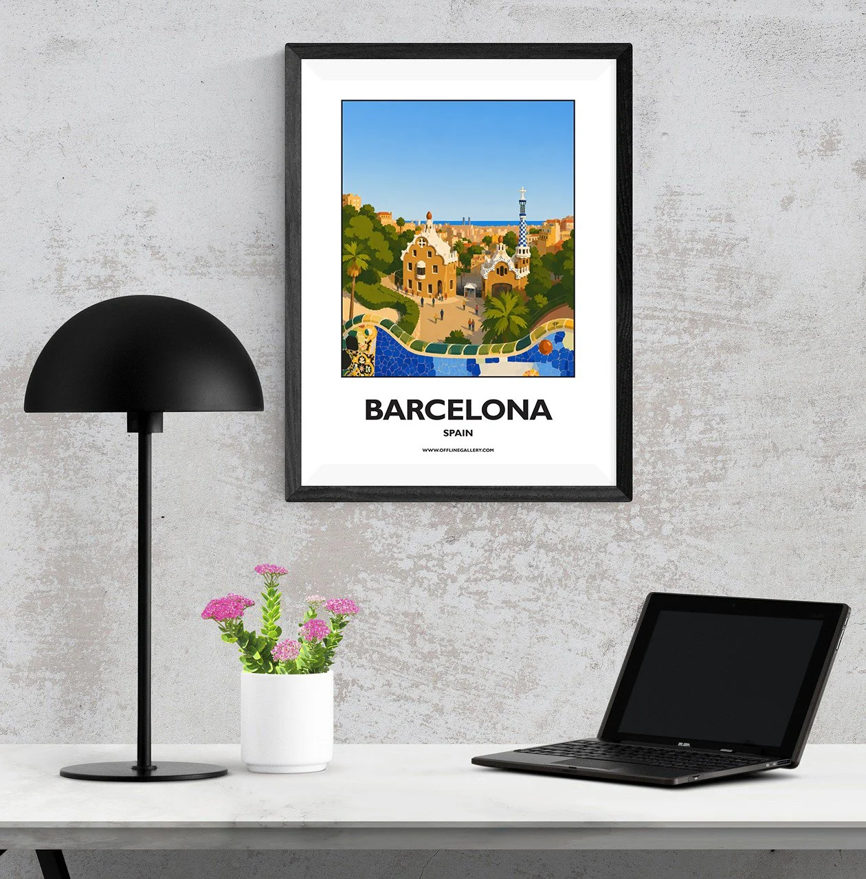 A3.1 - Discover the beauty of Barcelona, perfect for art lovers, travellers and collectors. Ideal for home or office, this artwork brings a touch of Spain's rich heritage to any space.