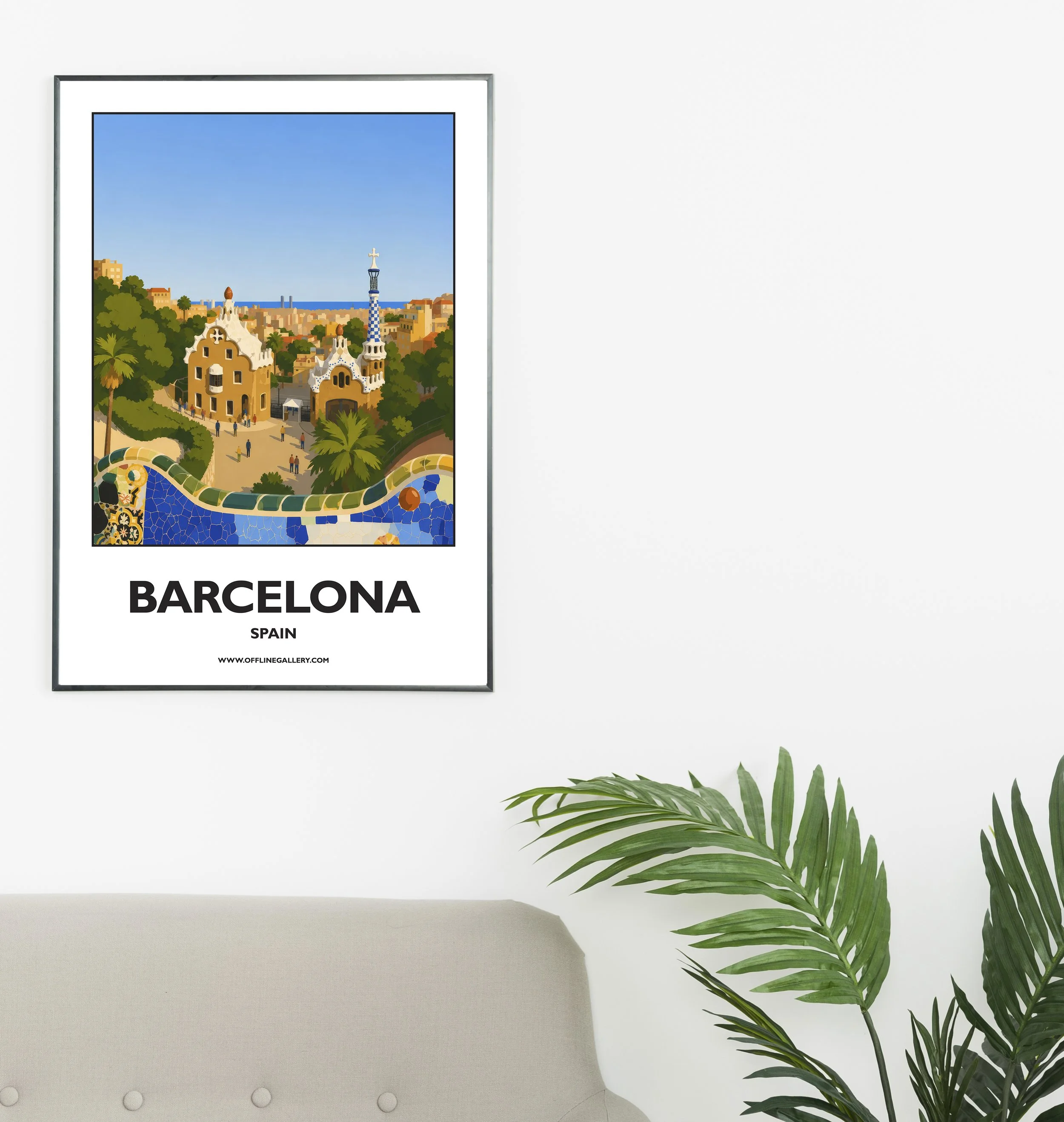 A2.1 - Discover the beauty of Barcelona, perfect for art lovers, travellers and collectors. Ideal for home or office, this artwork brings a touch of Spain's rich heritage to any space.