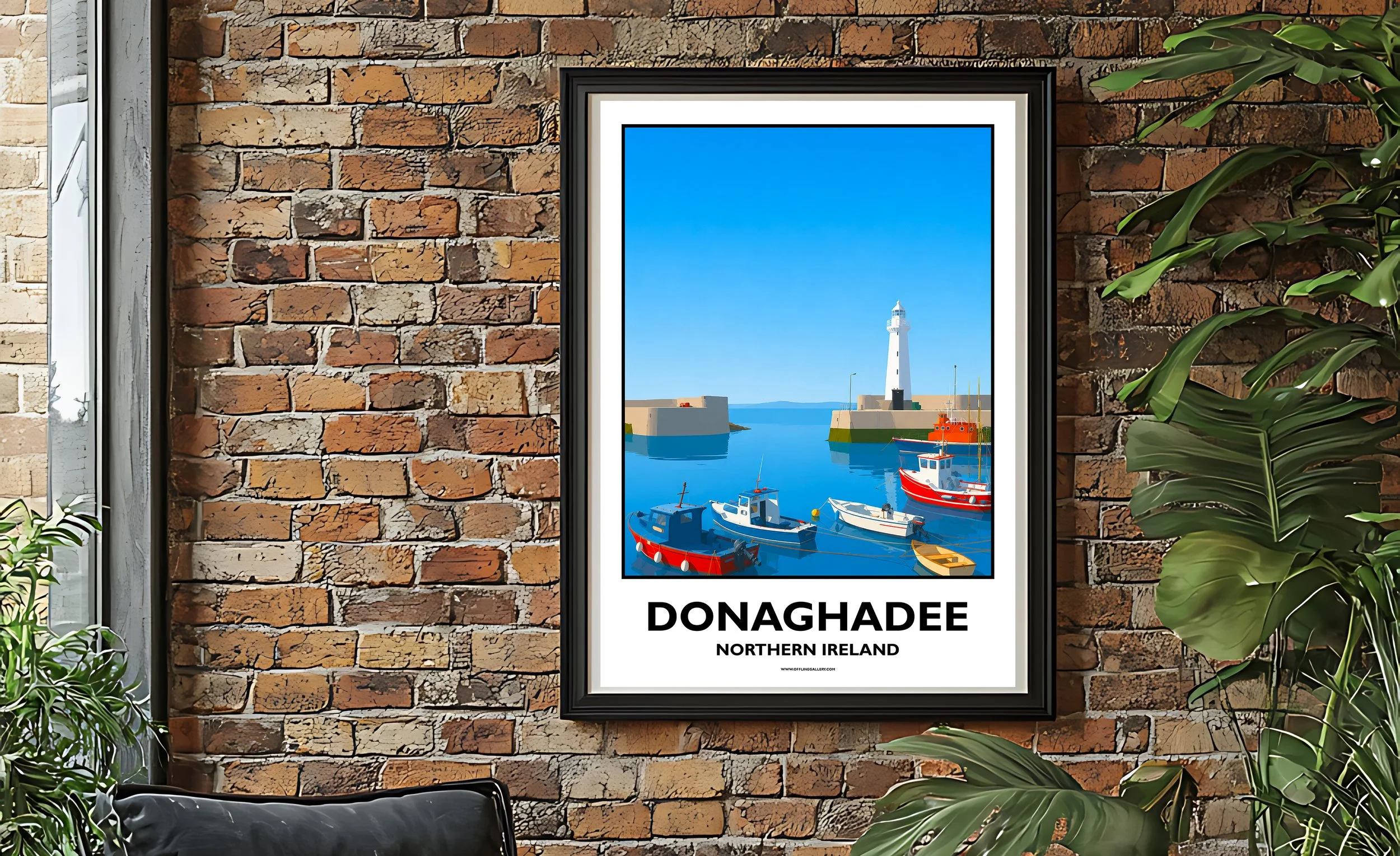 A2.2 - Stunning poster of Donaghadee for sale, perfect for art lovers and collectors. Ideal for home or office, this artwork brings a touch of Northern Ireland's natural charm to any setting.