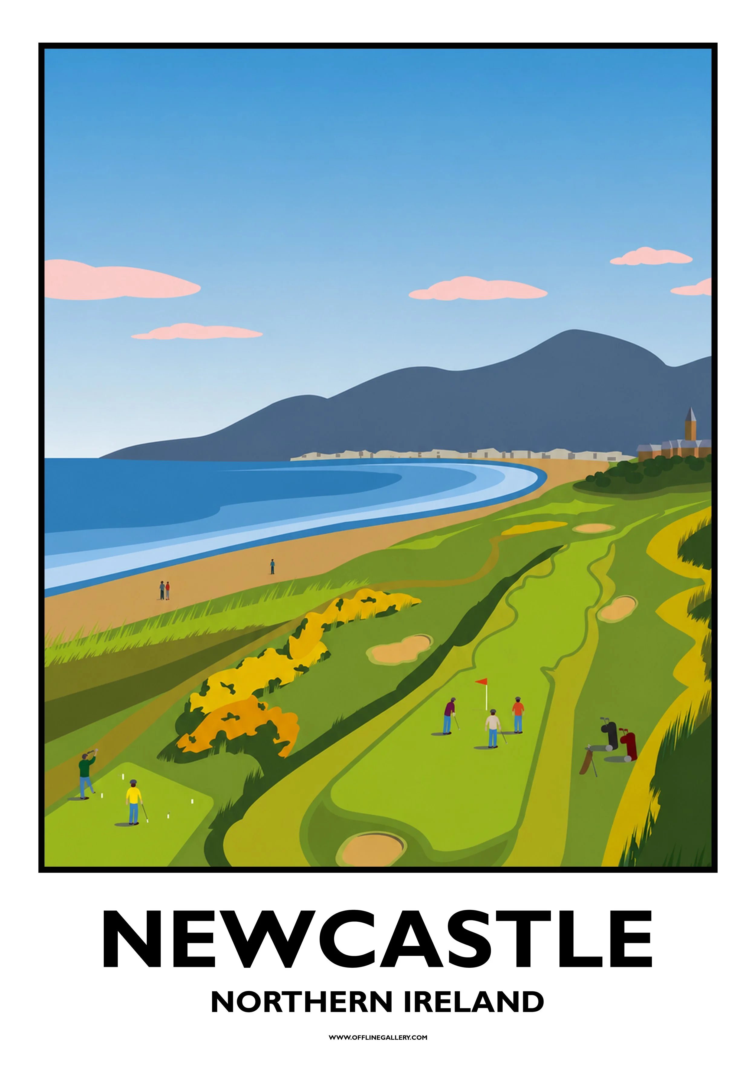  Newcastle - 2 - Offline Travel Poster  Prints from: £15.00 