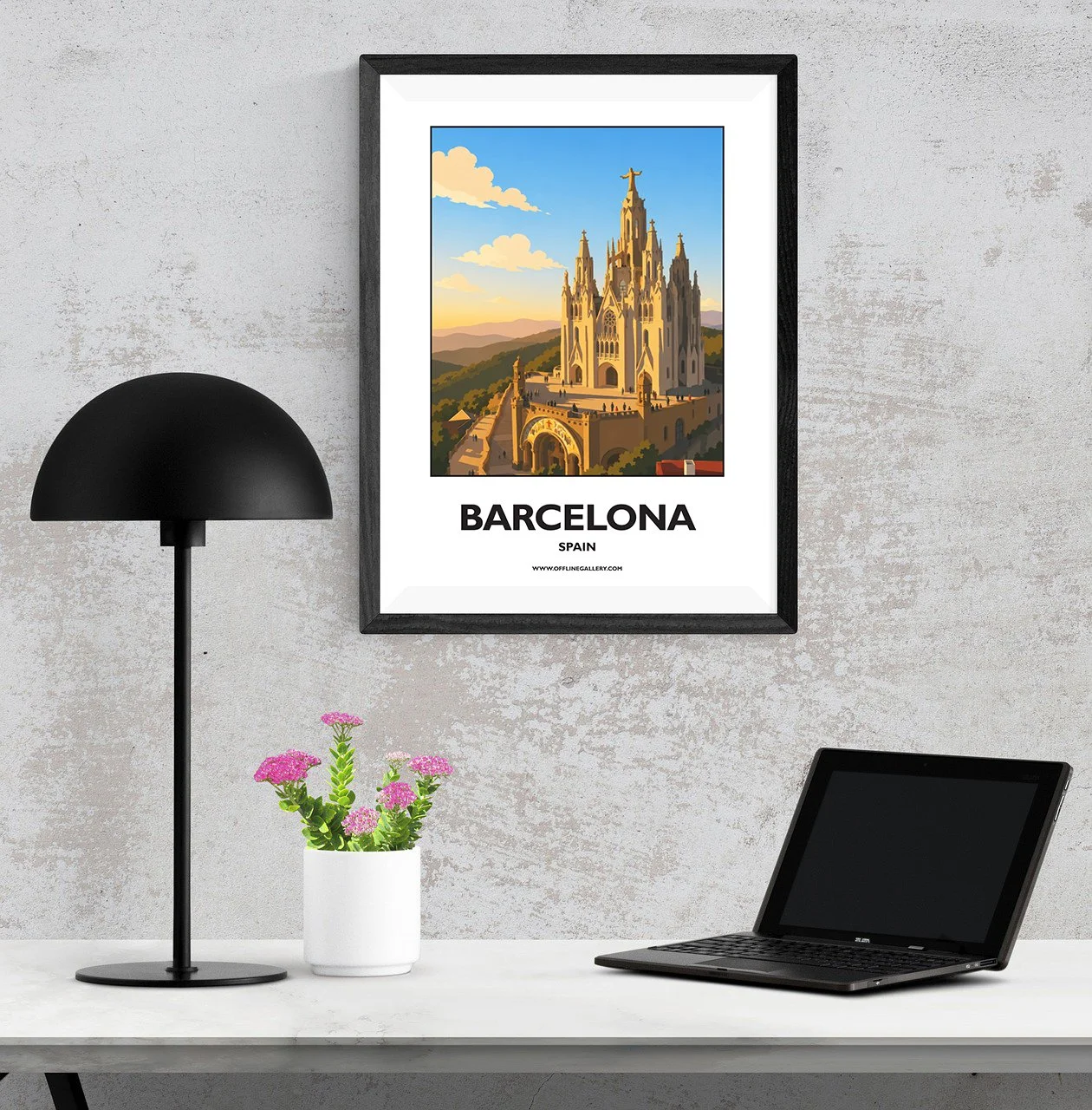A3.1 - Discover the beauty of Barcelona, perfect for art lovers, travellers and collectors. Ideal for home or office, this artwork brings a touch of Spain's rich heritage to any space.