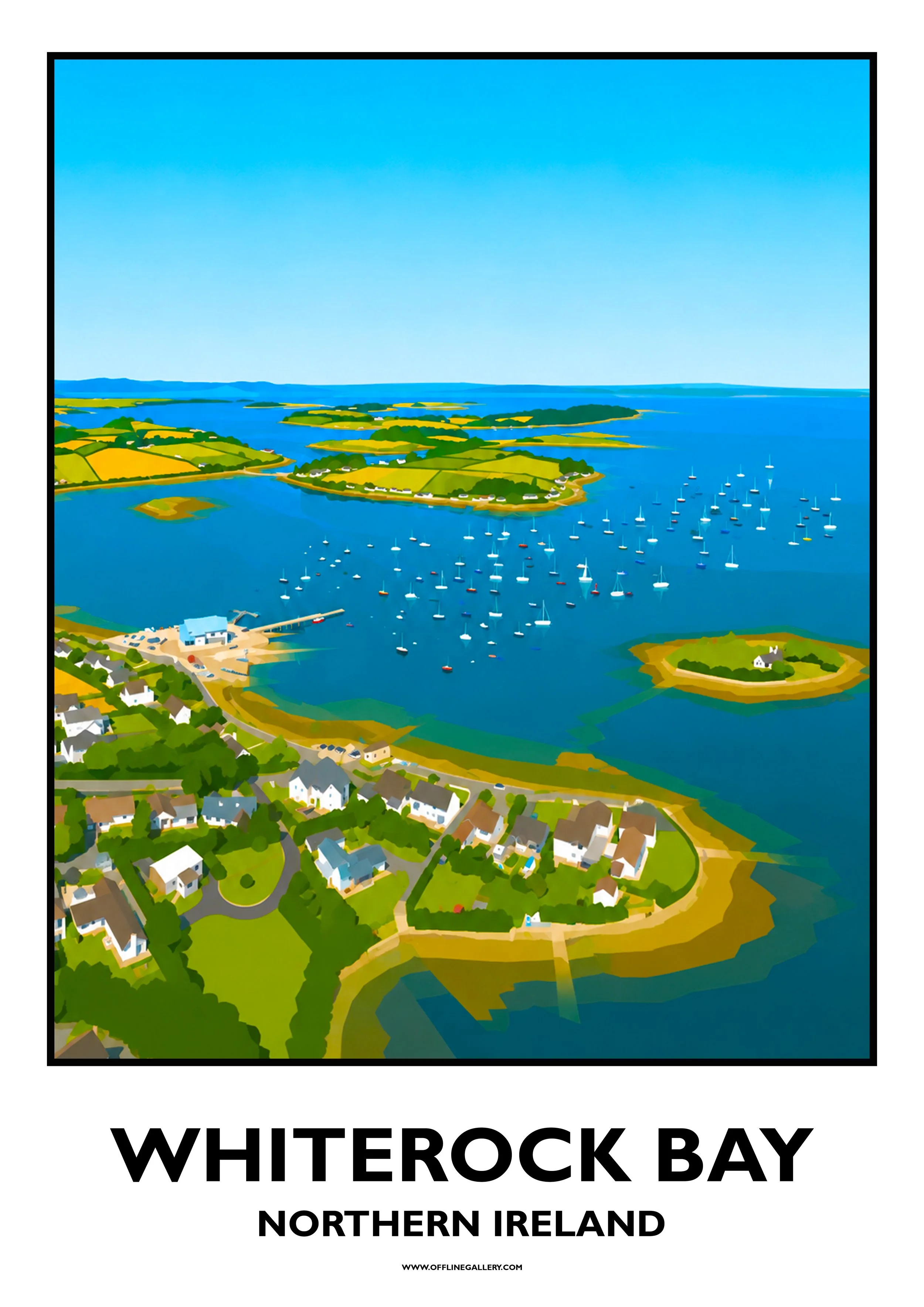  Whiterock Bay - Offline Travel Poster  Prints from: £15.00 