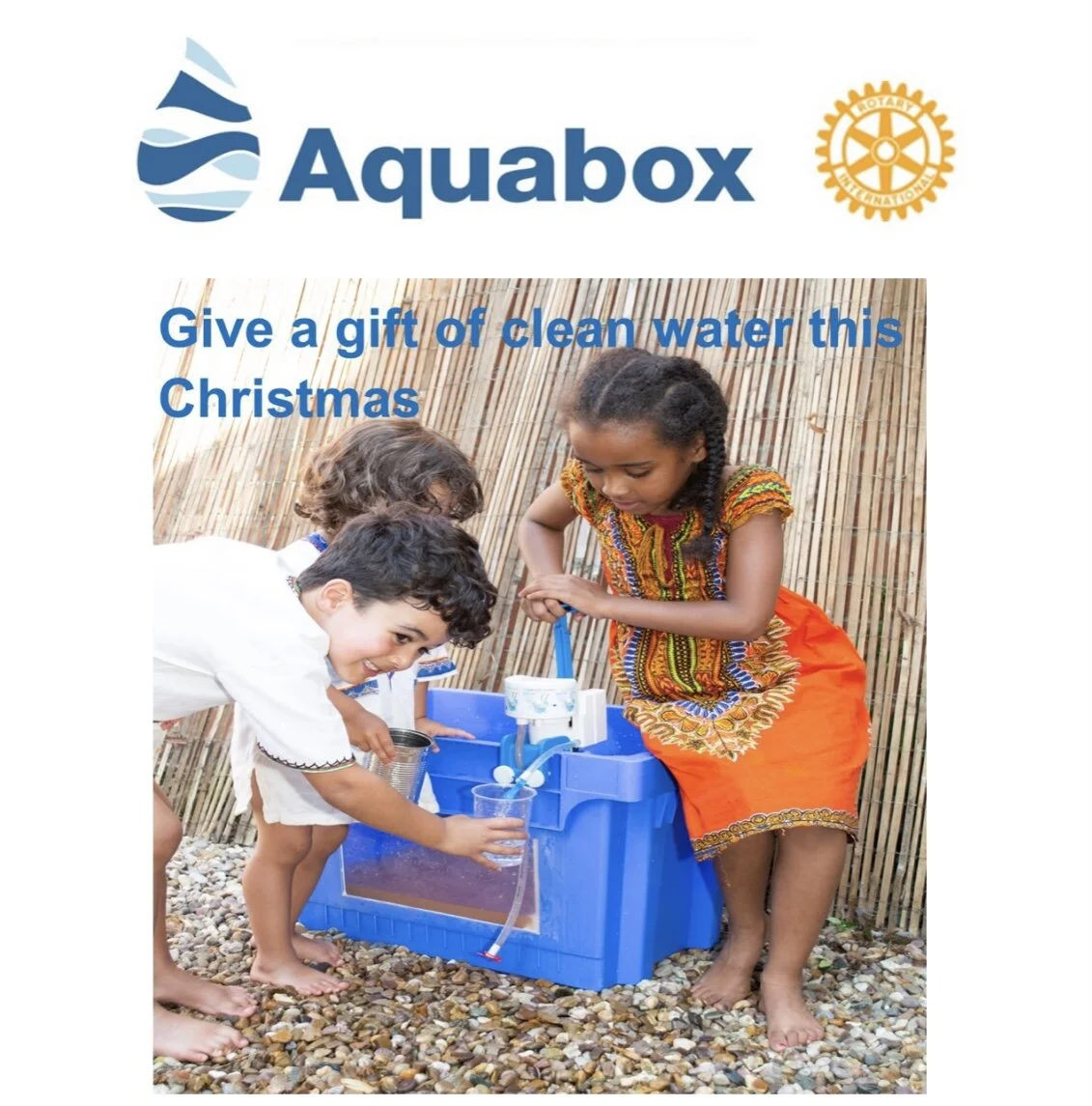 Supporting Aqua Box, A Gift for Life this Christmas