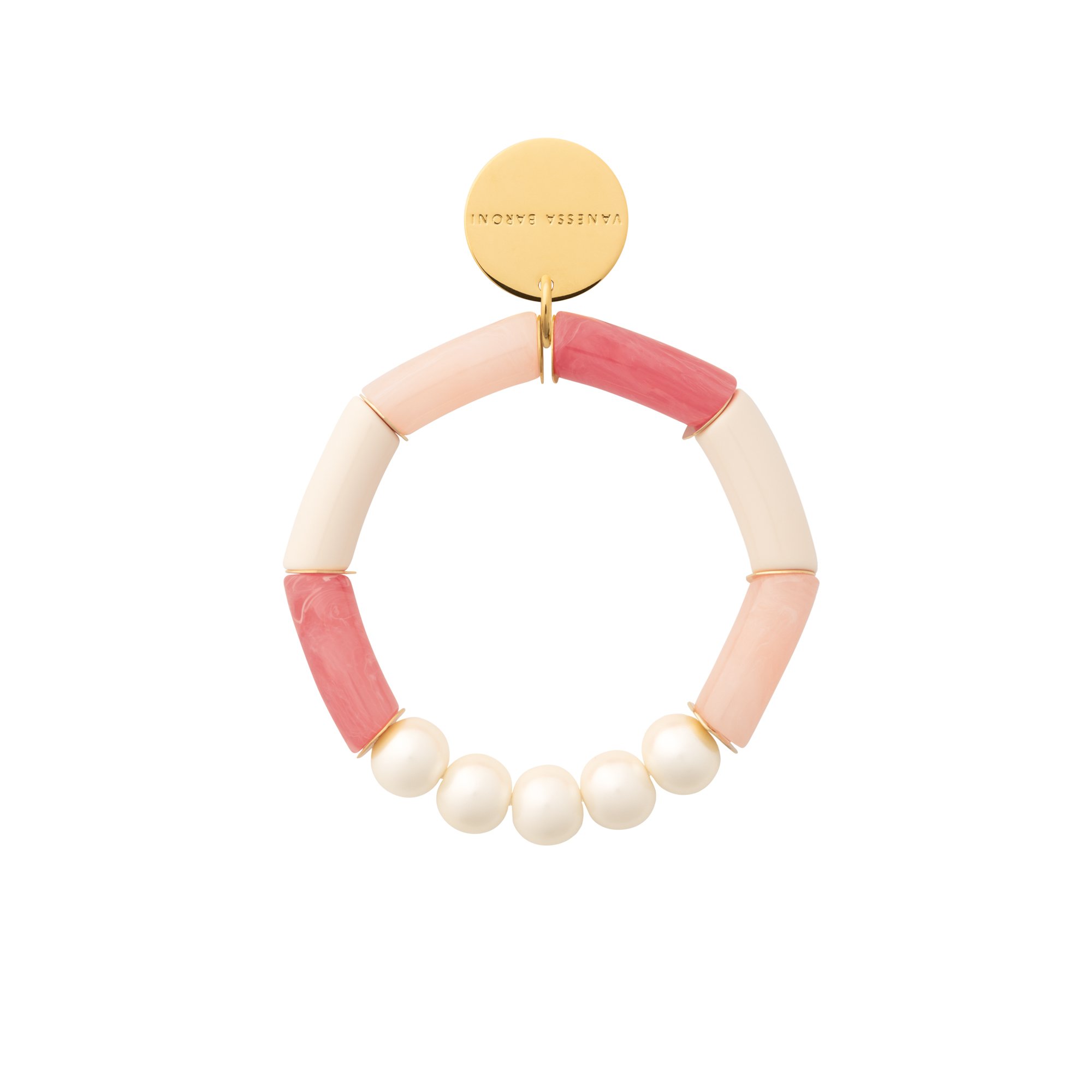 Flex Bracelet with Pearl Watermelon Marble