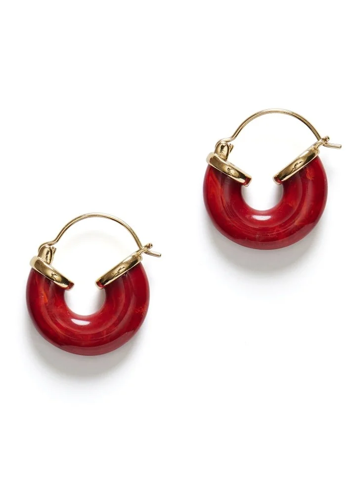 Petit Red Swell Hoop