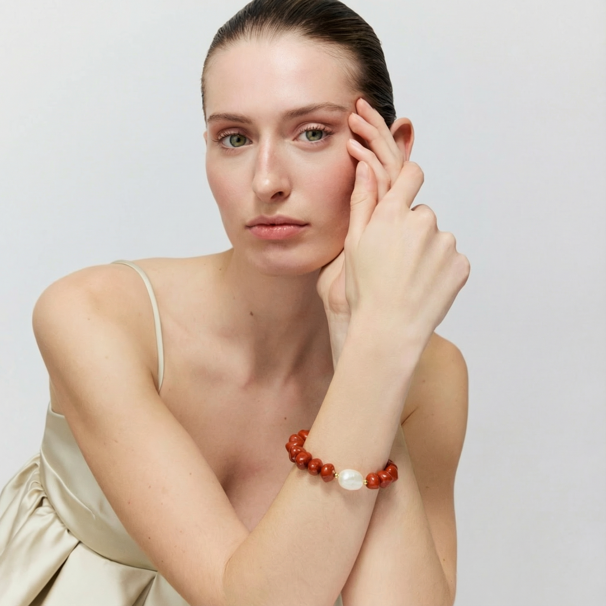 VB2689COR Armband Beach Stone Bracelet coral (1).png