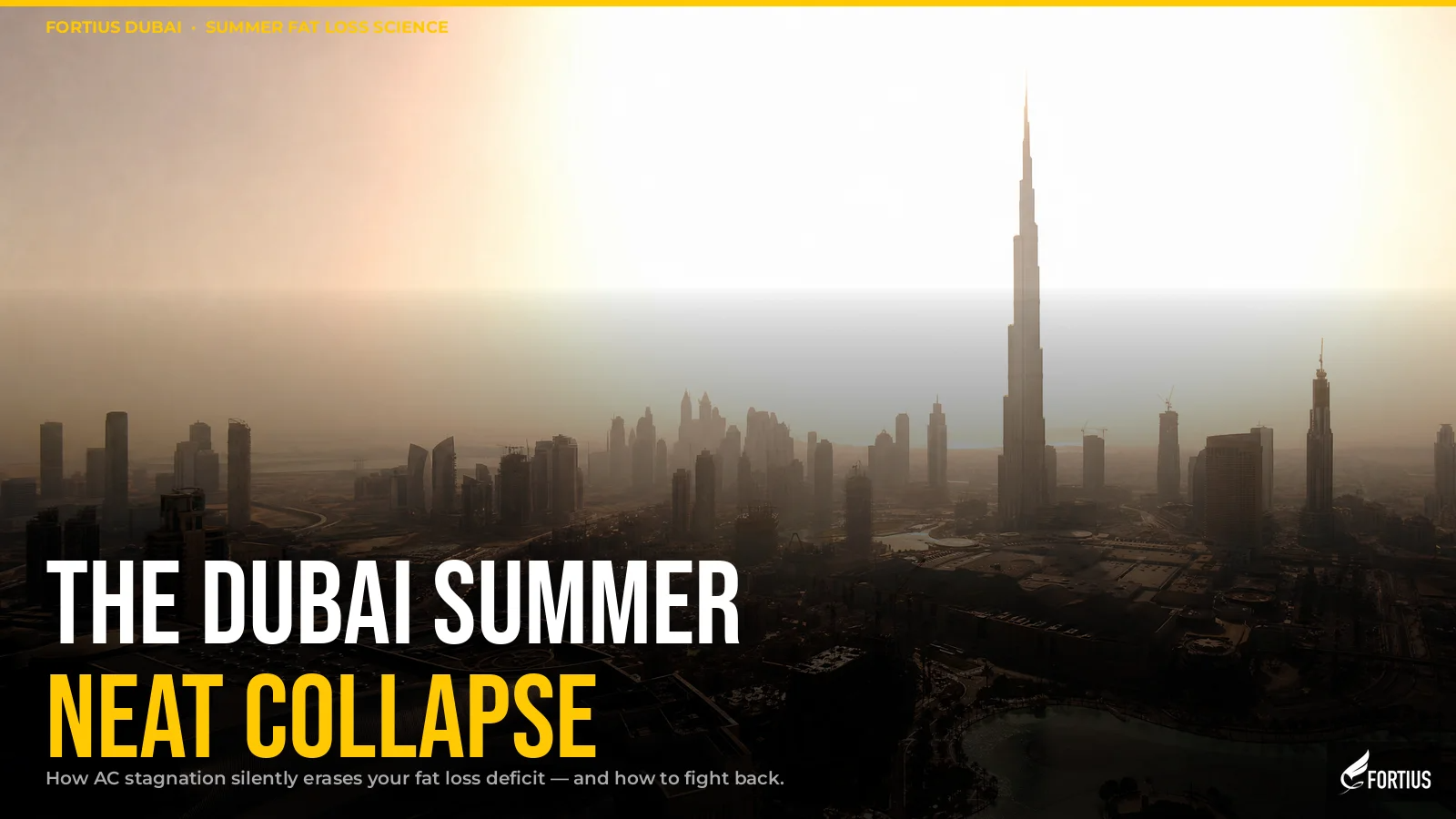 The Dubai Summer "NEAT" Collapse: How to Prevent AC Stagnation From Halting Fat Loss