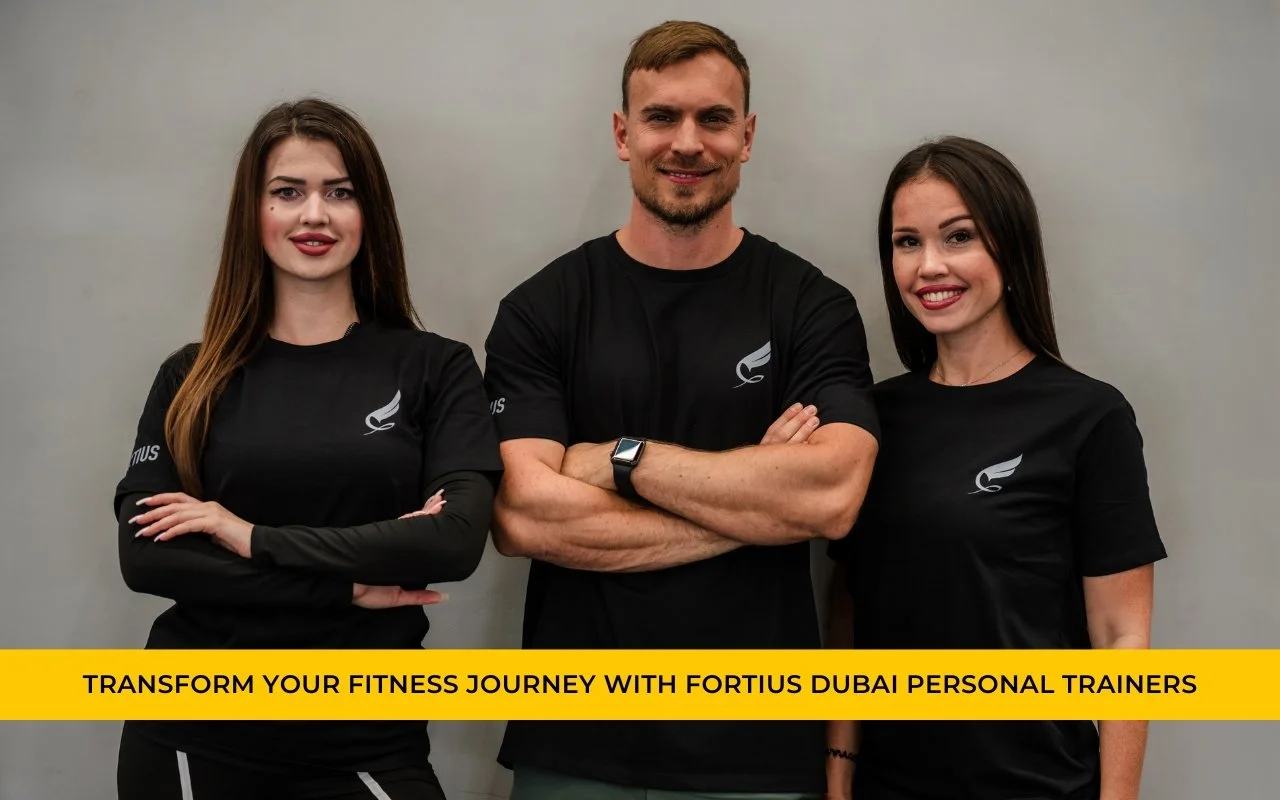 Milos Tanasic and the Fortius Dubai personal training team, showcasing the professional coaching staff dedicated to helping clients transform their fitness journeys in the UAE.