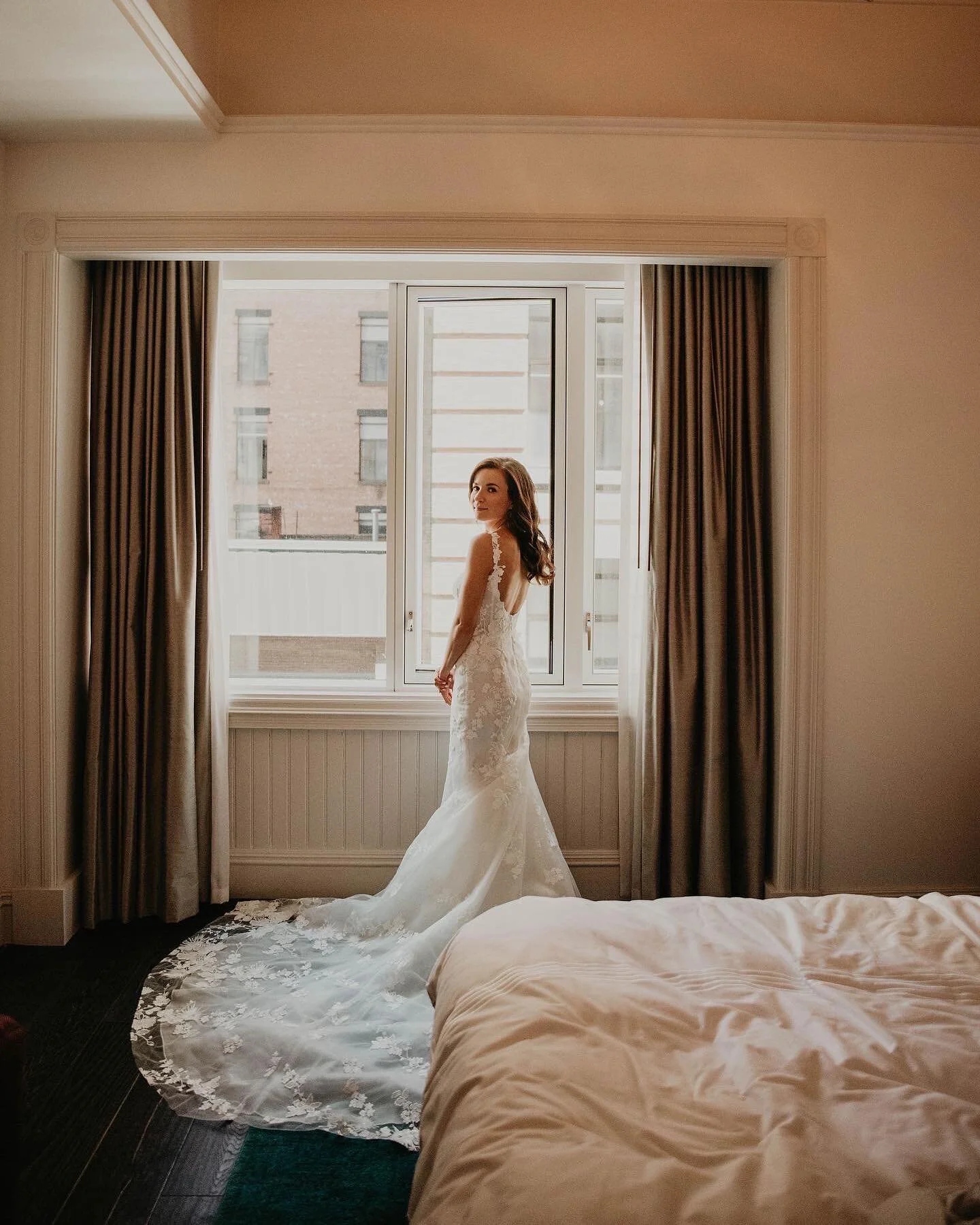 Beautiful photos from Carly&rsquo;s wedding day. Working to create something as magical as your dress was very special. Here&rsquo;s to married life!