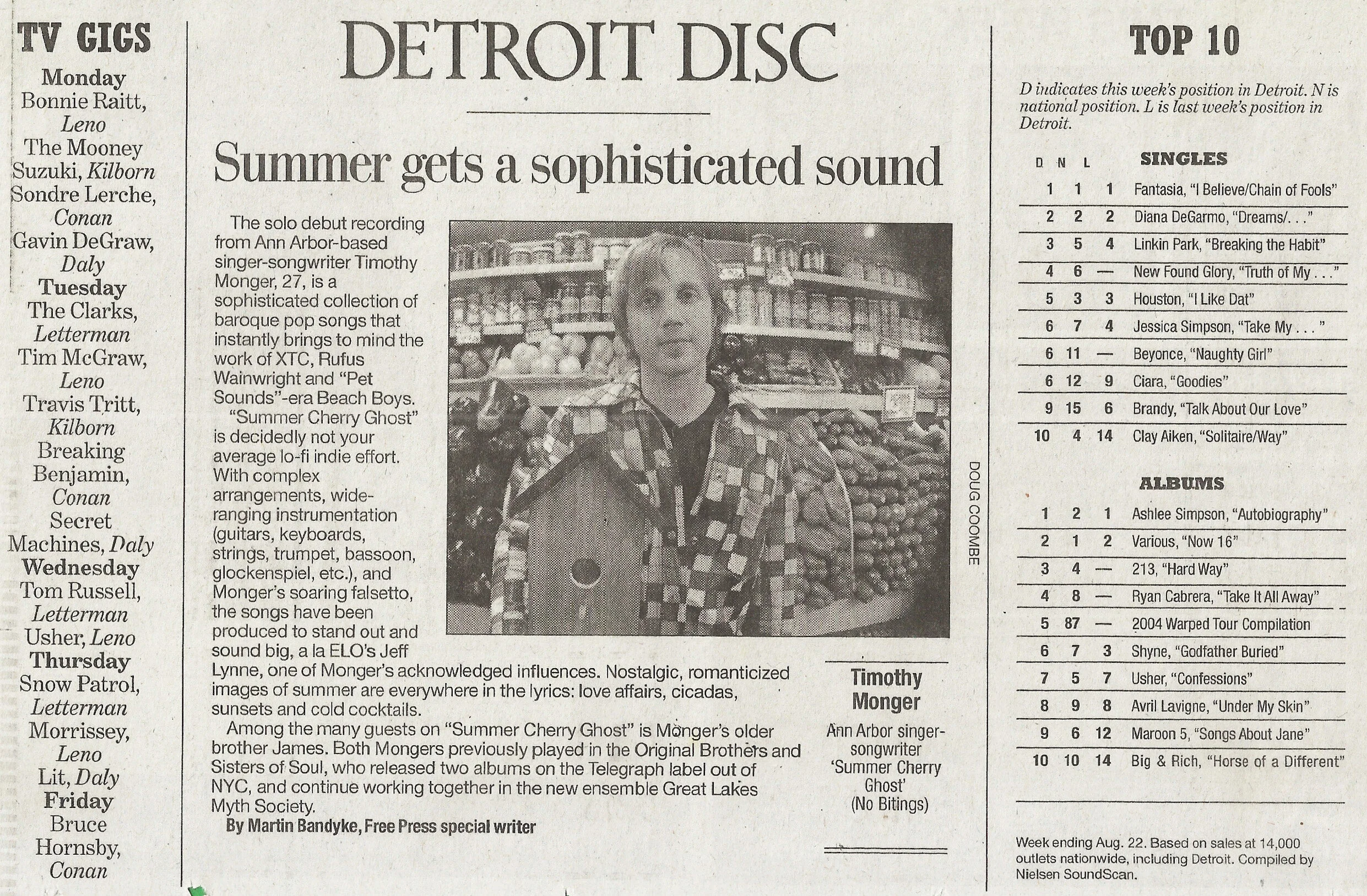 Album Review - Detroit News (July 2004)