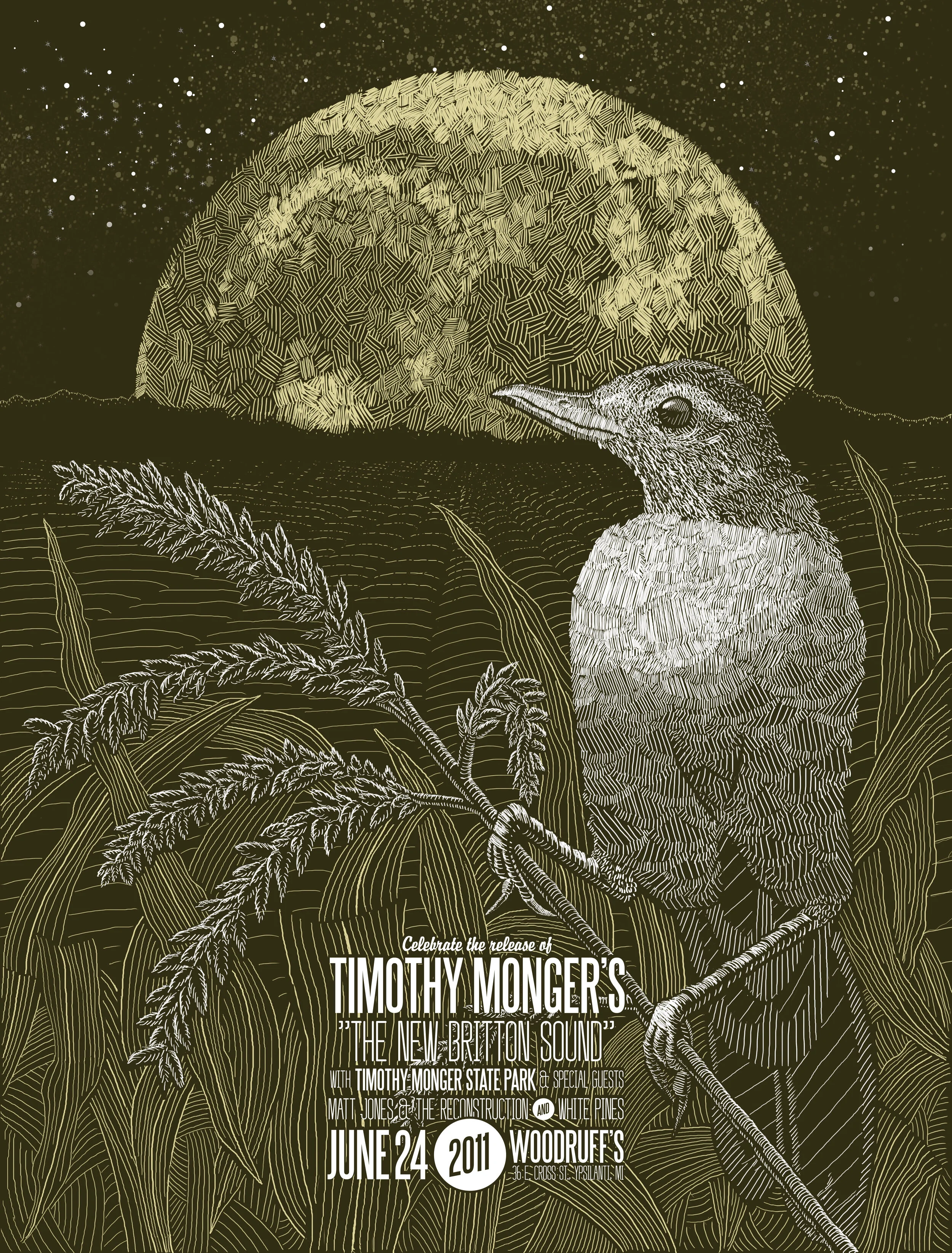 Album Release Poster: Woodruffs - Ypsilanti, MI | Randy Bishop (2011)