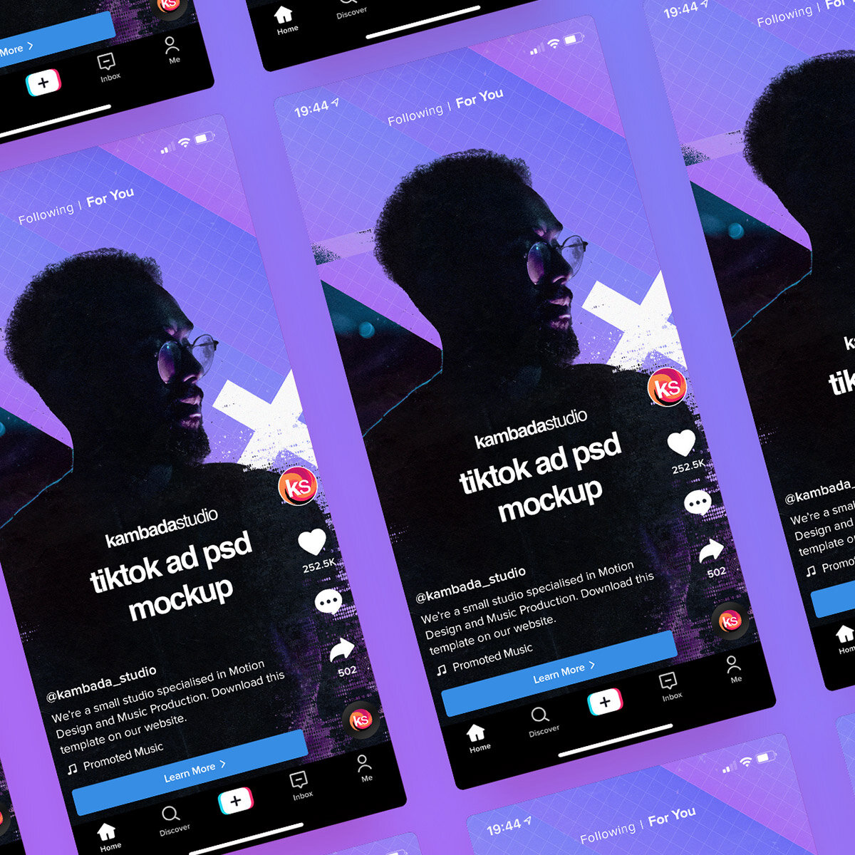 TikTok Profile - PSD Mockup — Kambada Studio