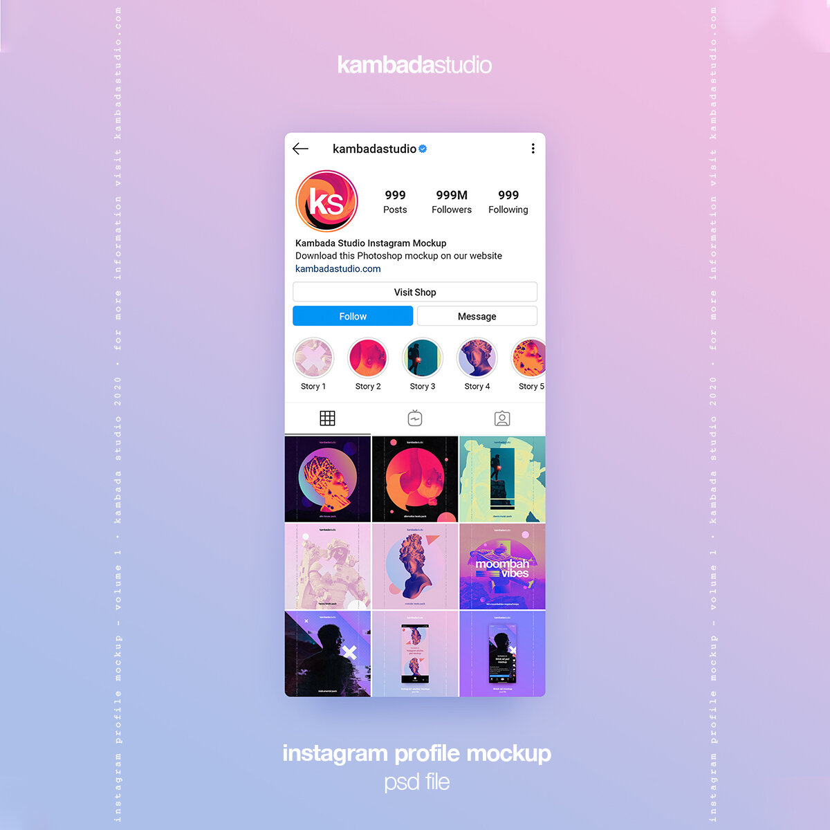 Instagram Profile - PSD Mockup — Kambada Studio